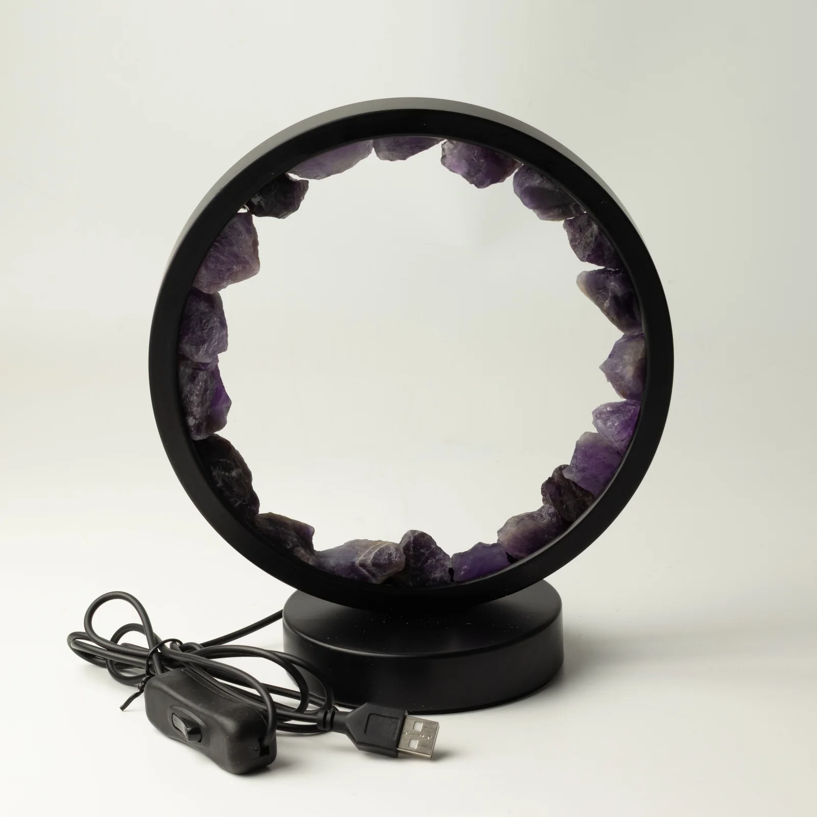 Lampa Gemstone Halo Zen Spirit – ametyst – fotka 6