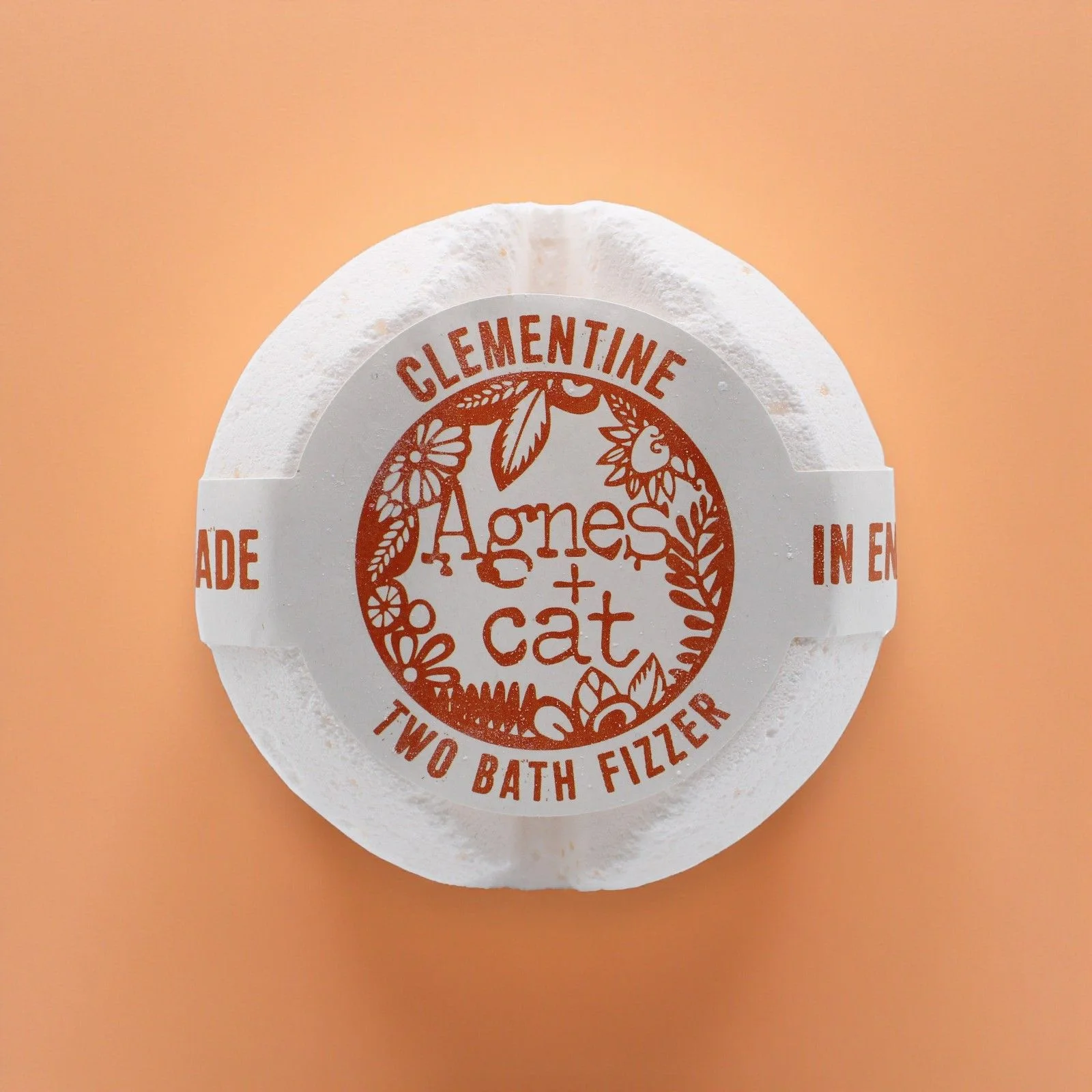 Bomba do kúpeľa Agnes + Cat Clementine – sladký pomaranč, 210 g – fotka 1