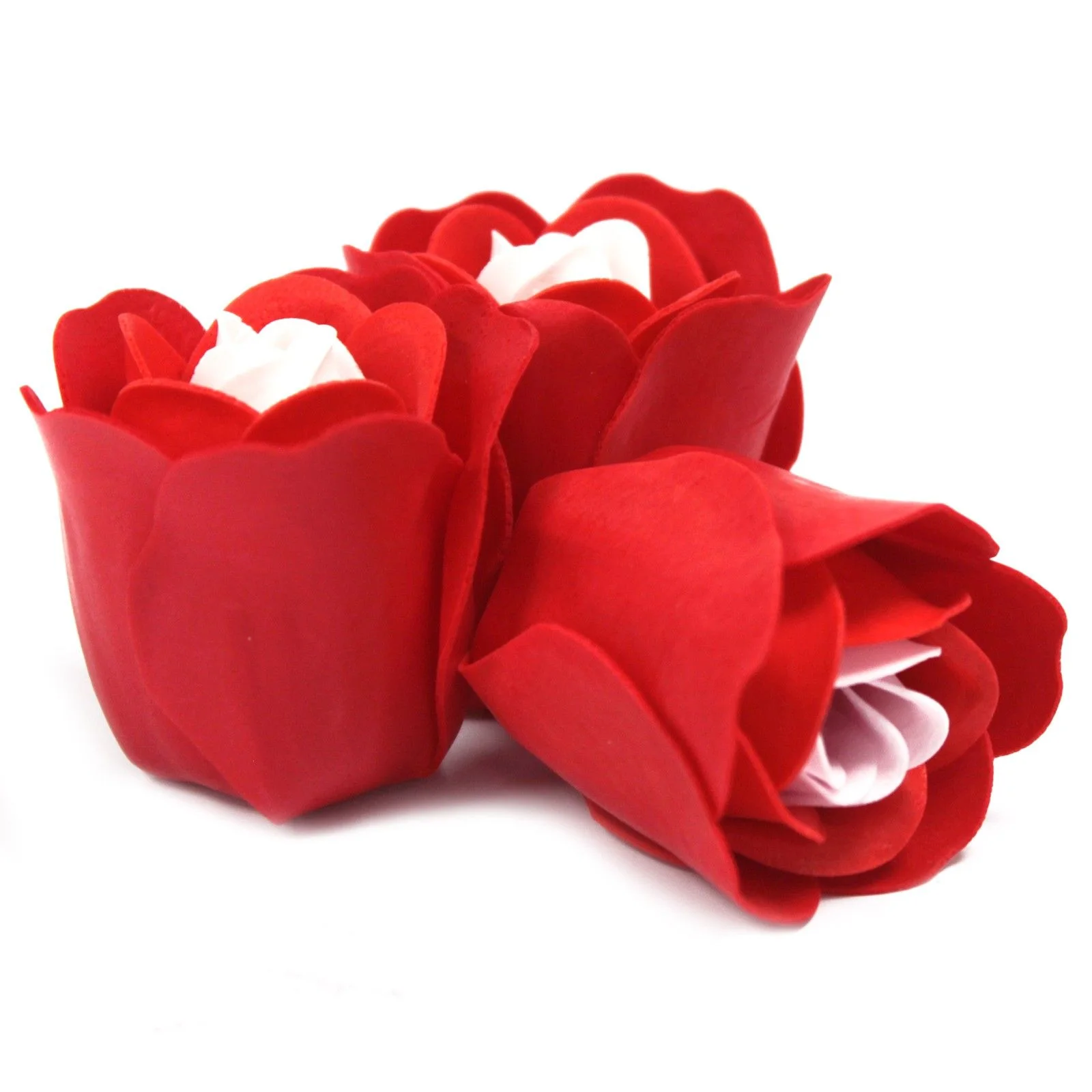 Mydlové ruže v krabičke Heart Box – červené, 3 ks – fotka 2
