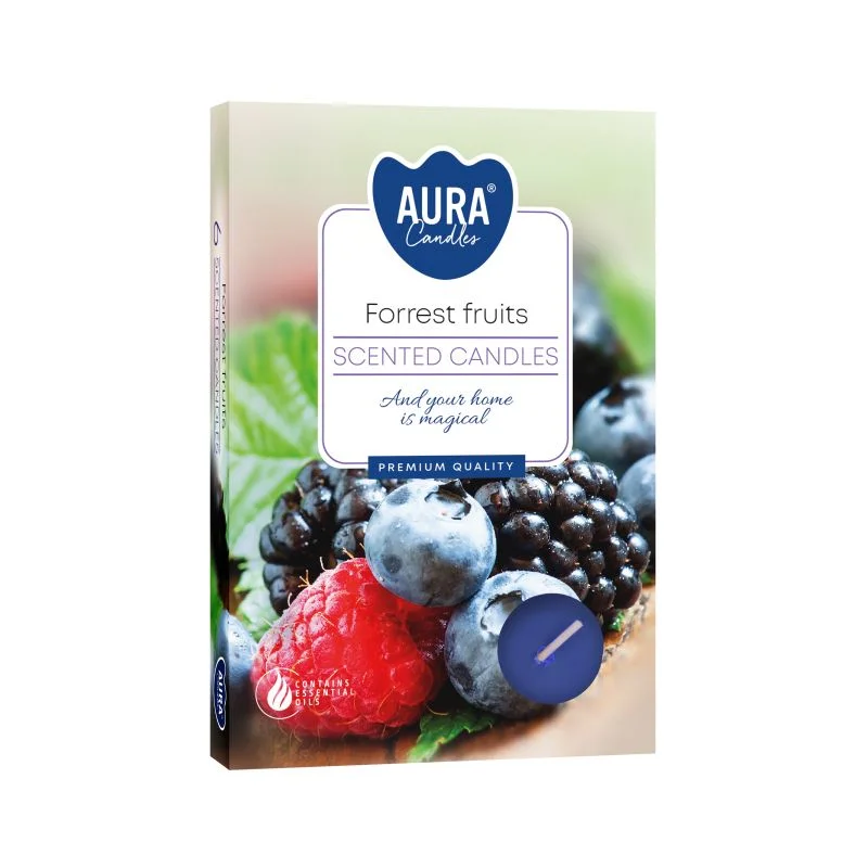 Vonné čajové sviečky Forest Fruits – 6 ks – fotka 1