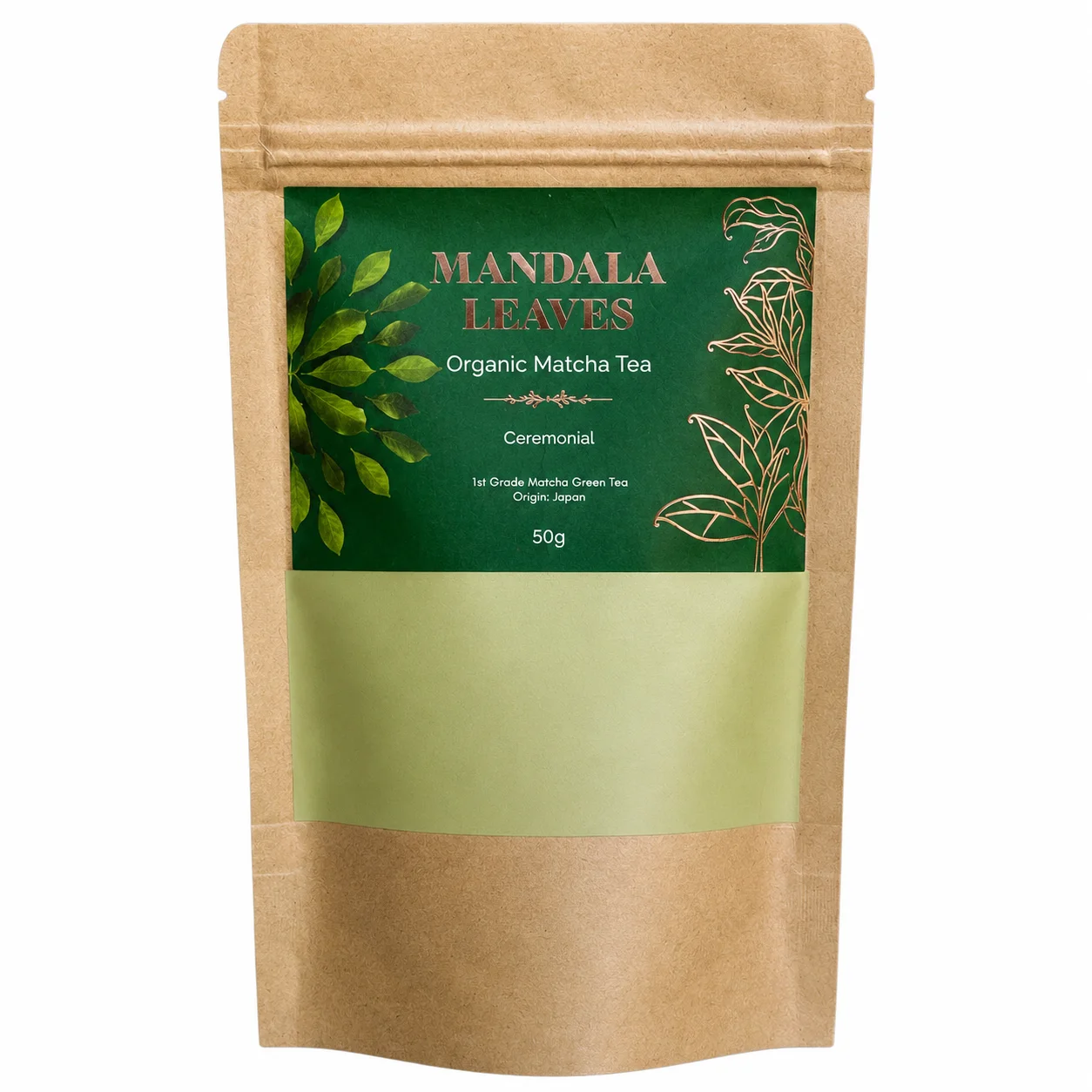 Ceremoniálna matcha bio 1st Grade, 50 g, vrecko – fotka 1