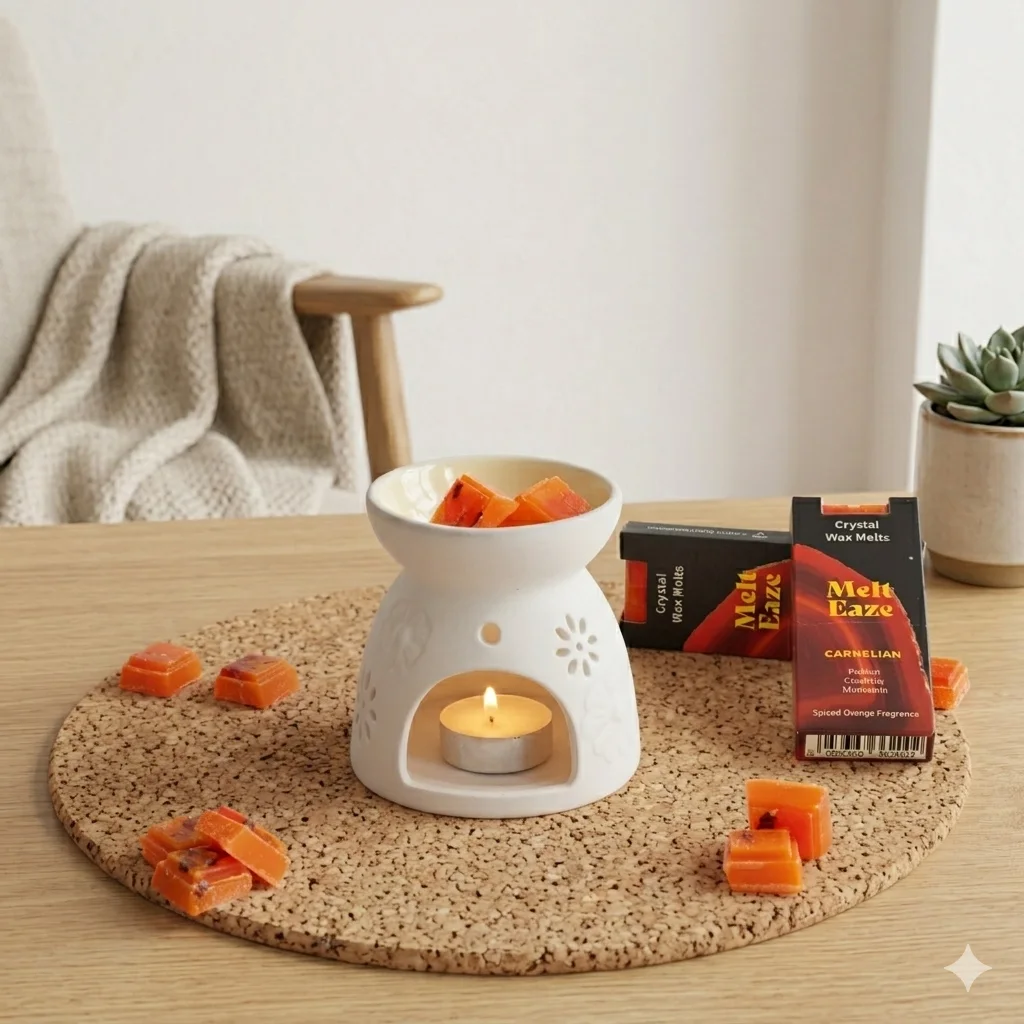 Vonný vosk MeltEaze Carnelian Fire – korenistý pomaranč, 50 g – fotka 1