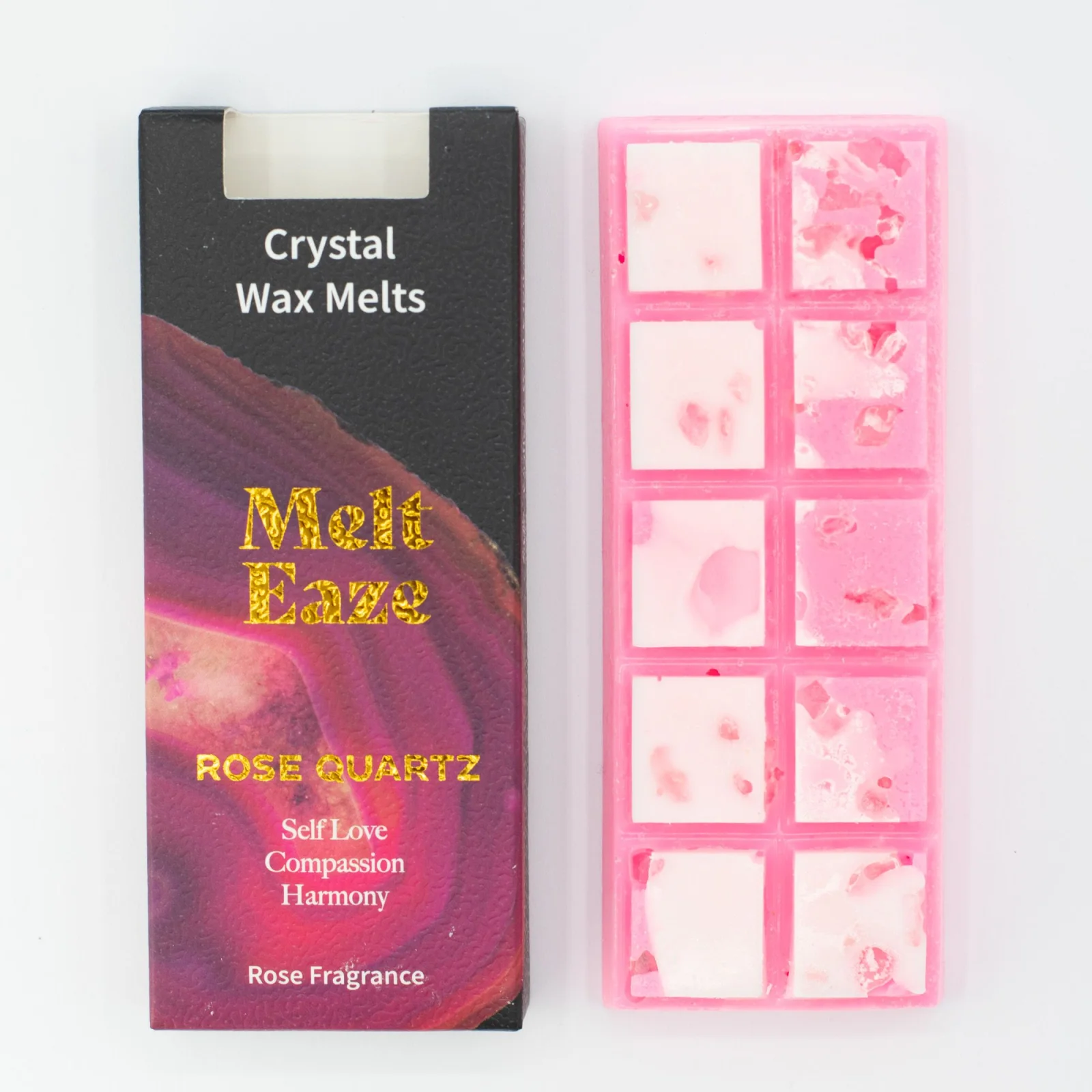 Vonný vosk MeltEaze Rose Quartz Love – ruža, 50 g – fotka 2