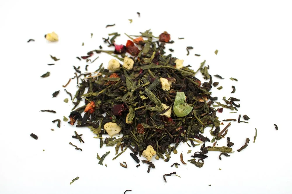 Ovocný čaj Mid-summer Magic – pu-erh a sencha, 1 kg – fotka 1