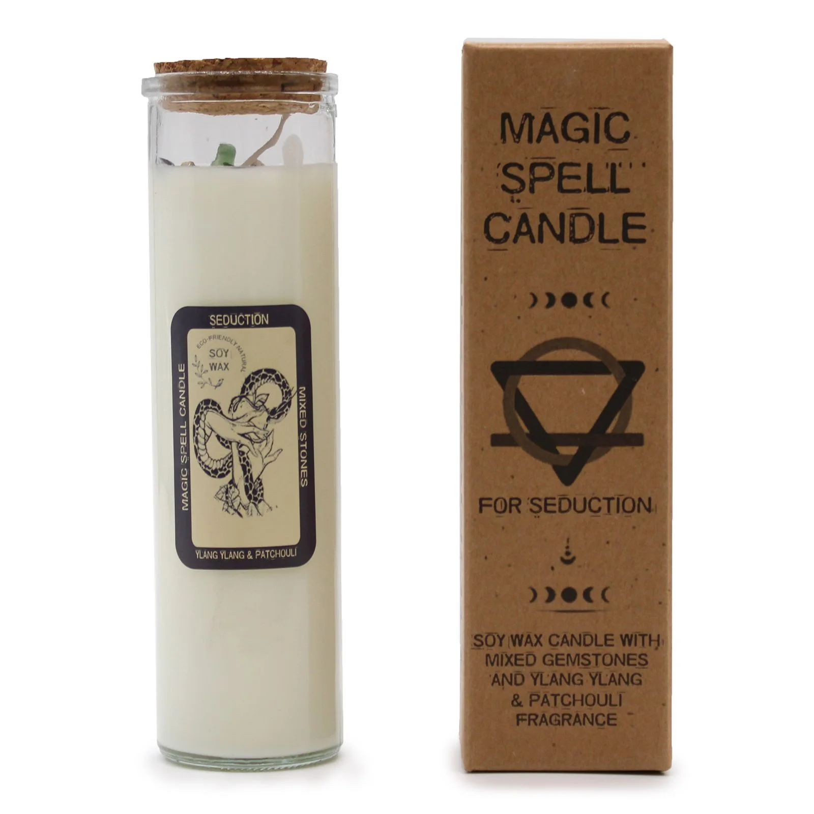 Sójová sviečka s kryštálmi Magic Spell – Seduction, 50 hodín – fotka 1