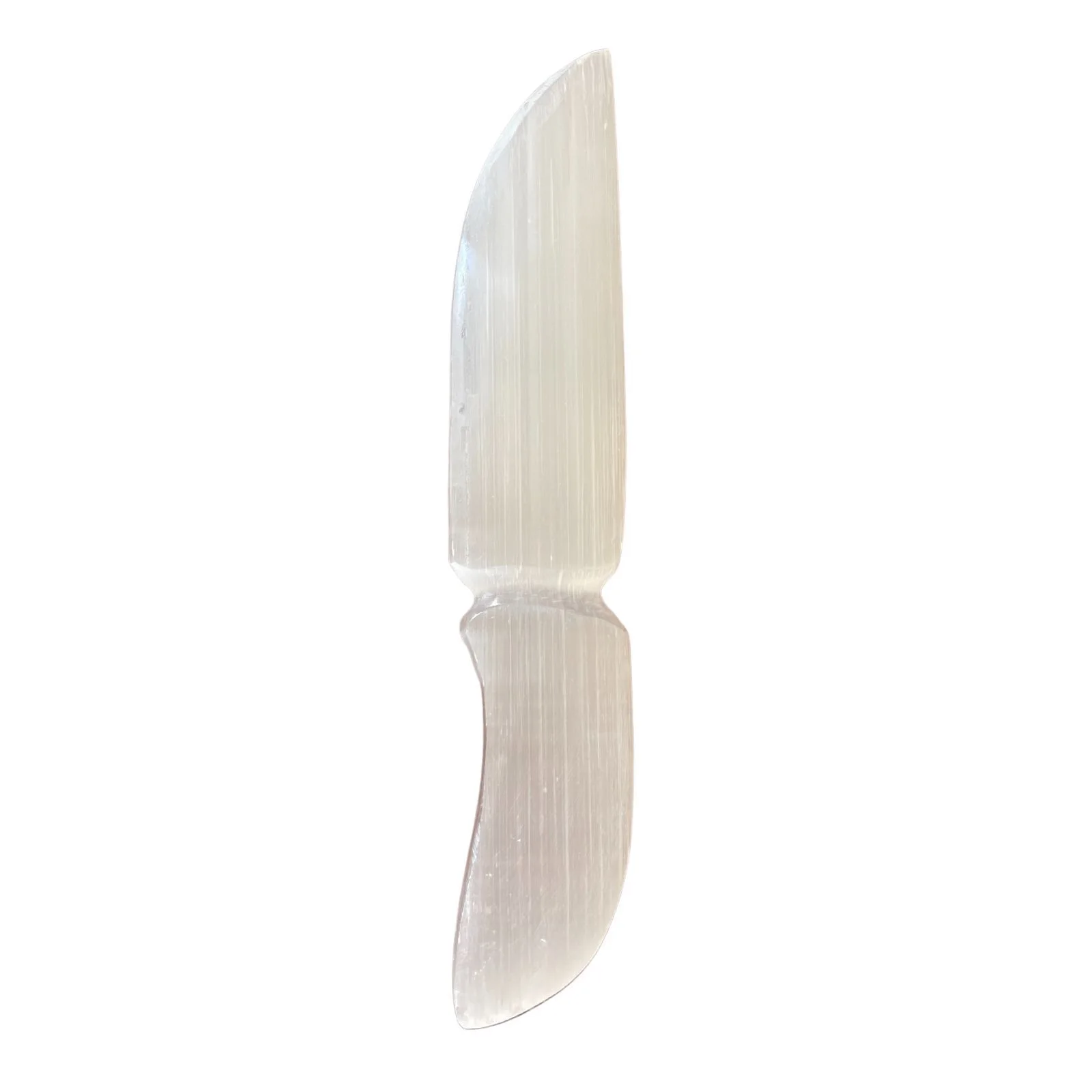 Selenitový rituálny nôž – klasický, 20 cm – fotka 8
