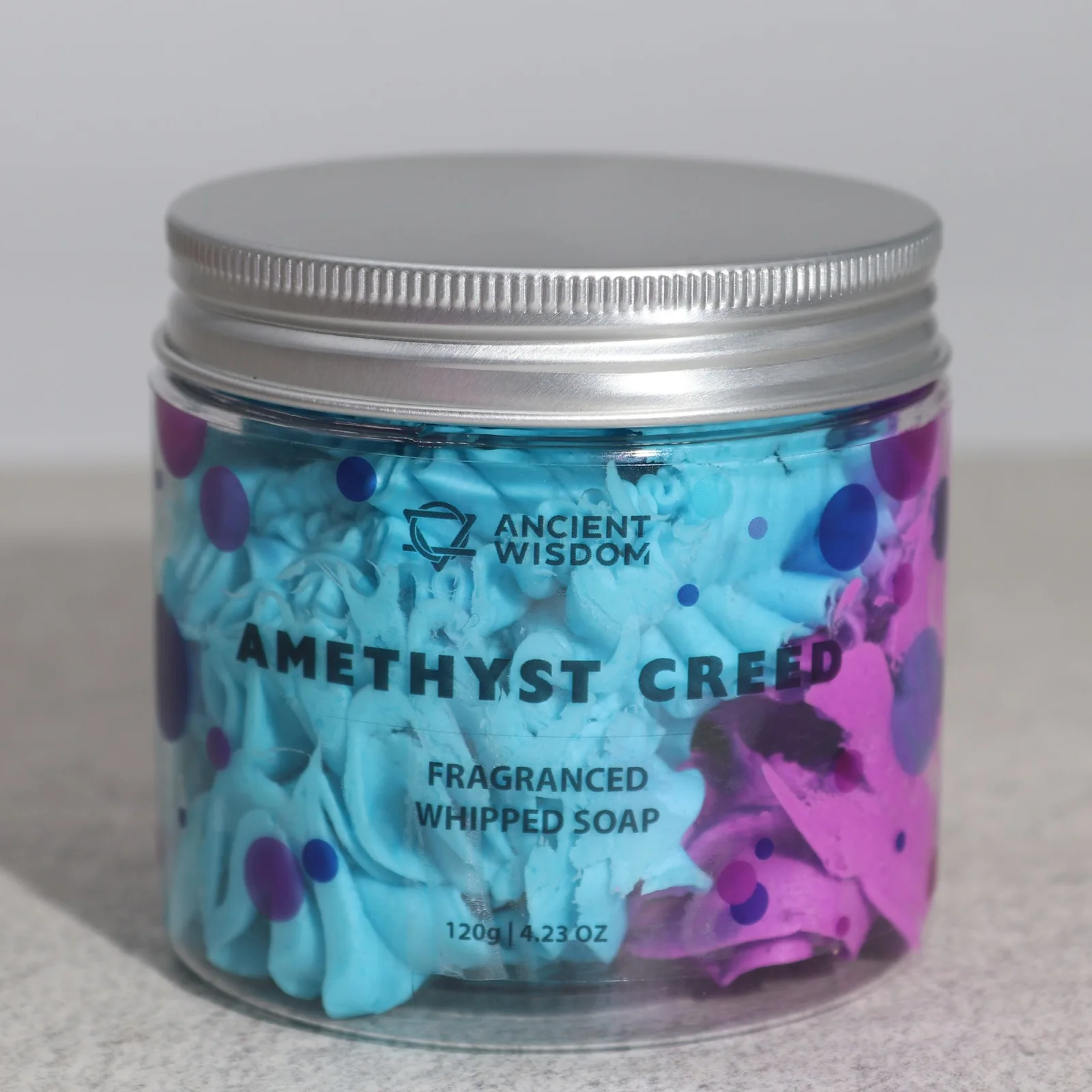 Šľahané mydlo Amethyst – citrus, drevo a pižmo – fotka 2