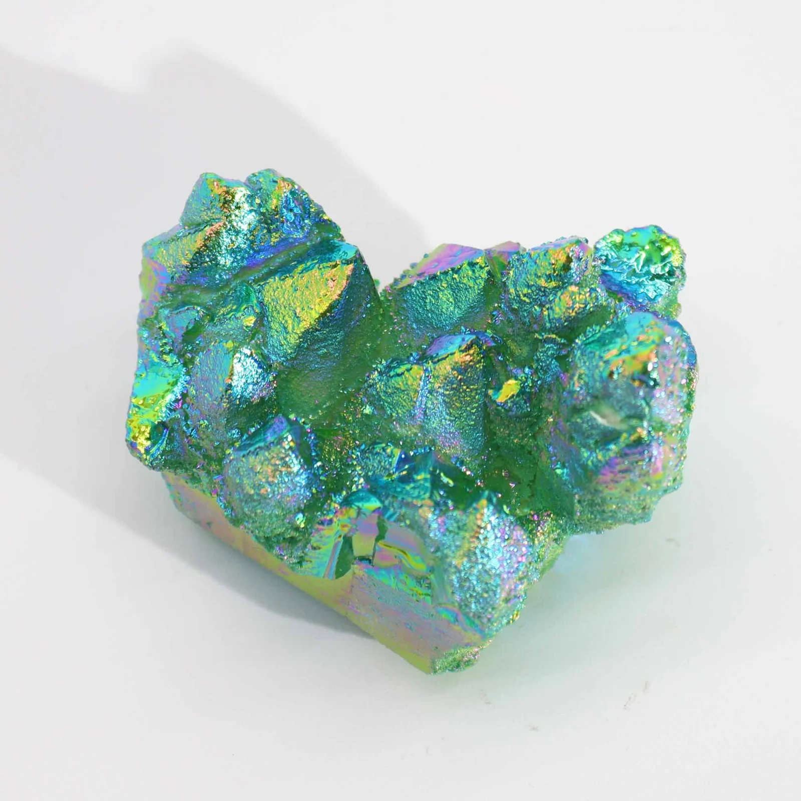 Aura krištáľ Green Flame – stredný zhluk, 7 – 10 cm – fotka 3
