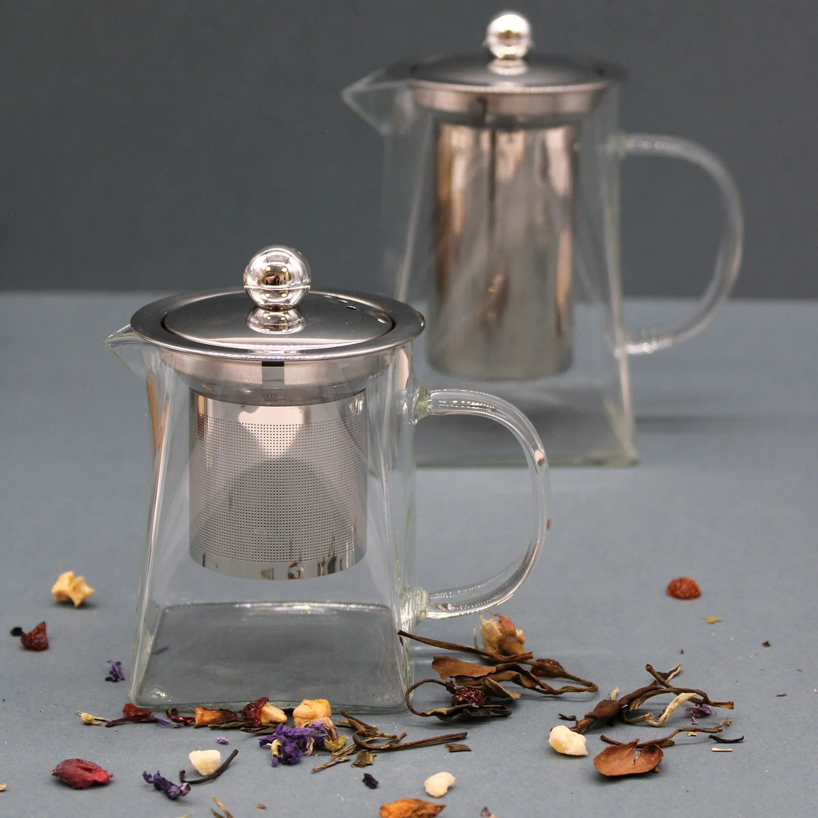 Sklenená čajová kanvica Tower v darčekovej krabici, 350 ml – fotka 5