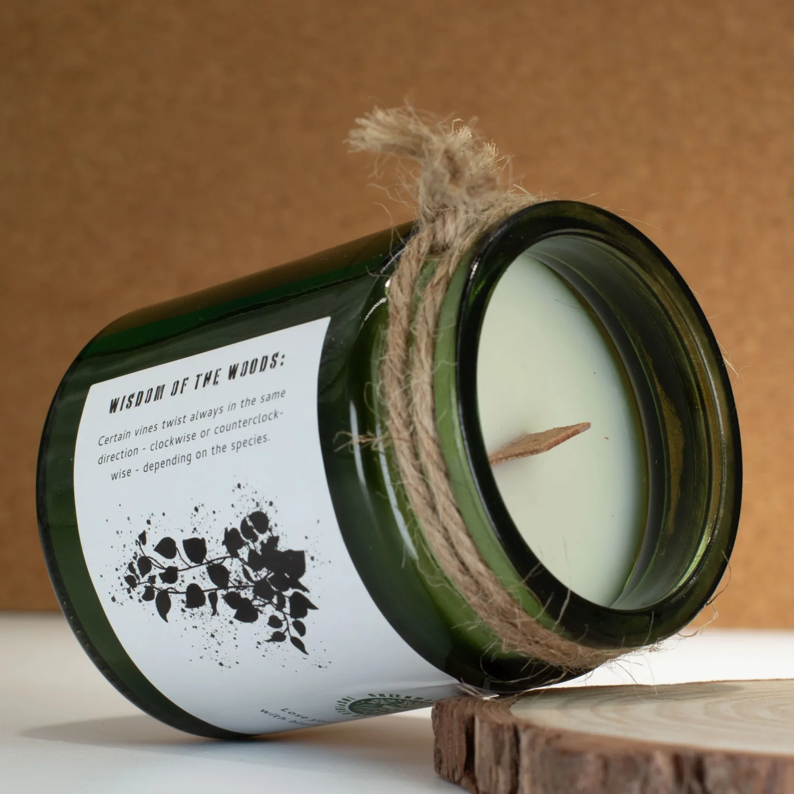 Sójová sviečka Greenman Twilight Vine – bobule a kvety – fotka 3