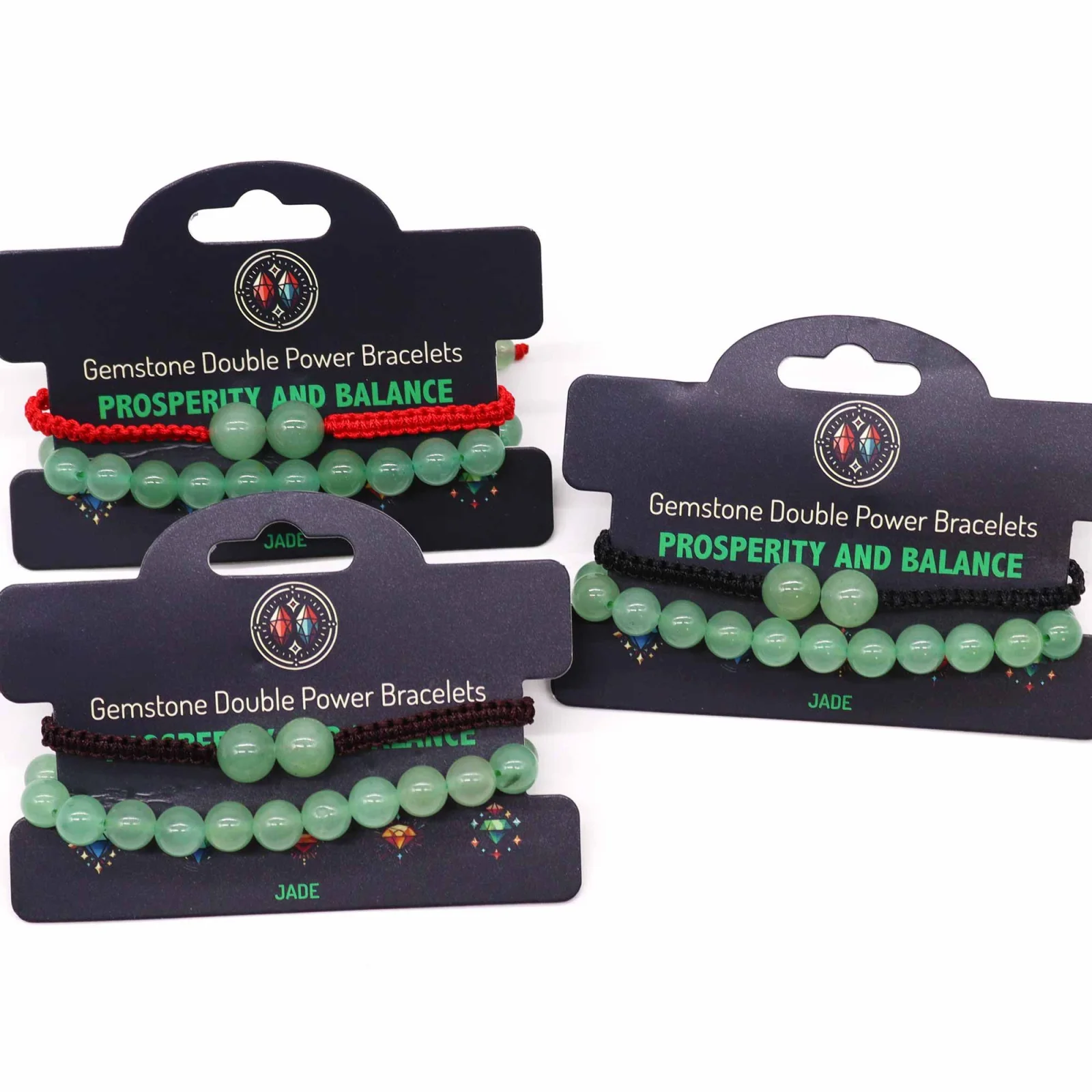 Sada náramkov Gemstone Double Power – nefrit – fotka 2
