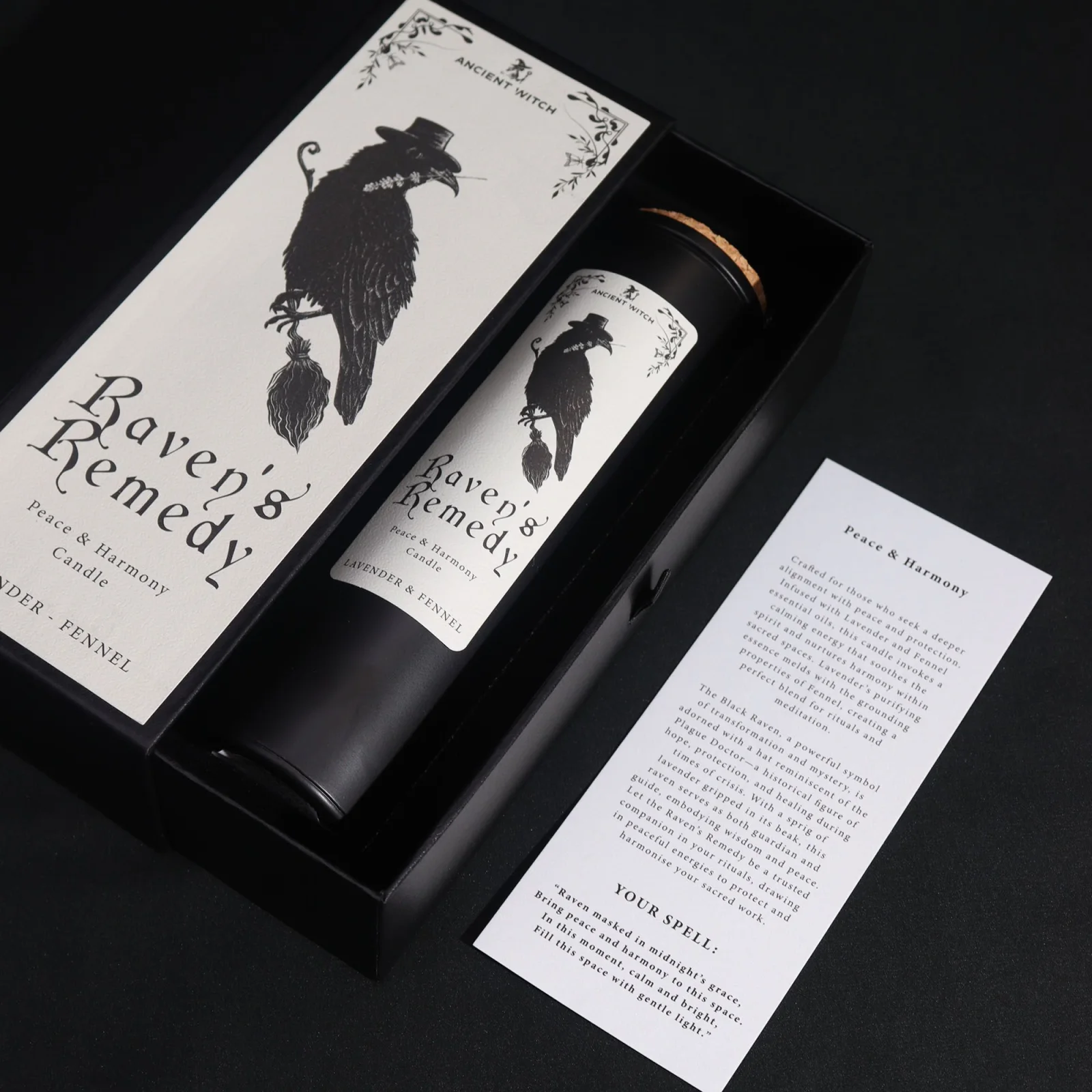 Sójová sviečka Ancient Witch Raven’s Remedy – levanduľa a fenikel – fotka 4