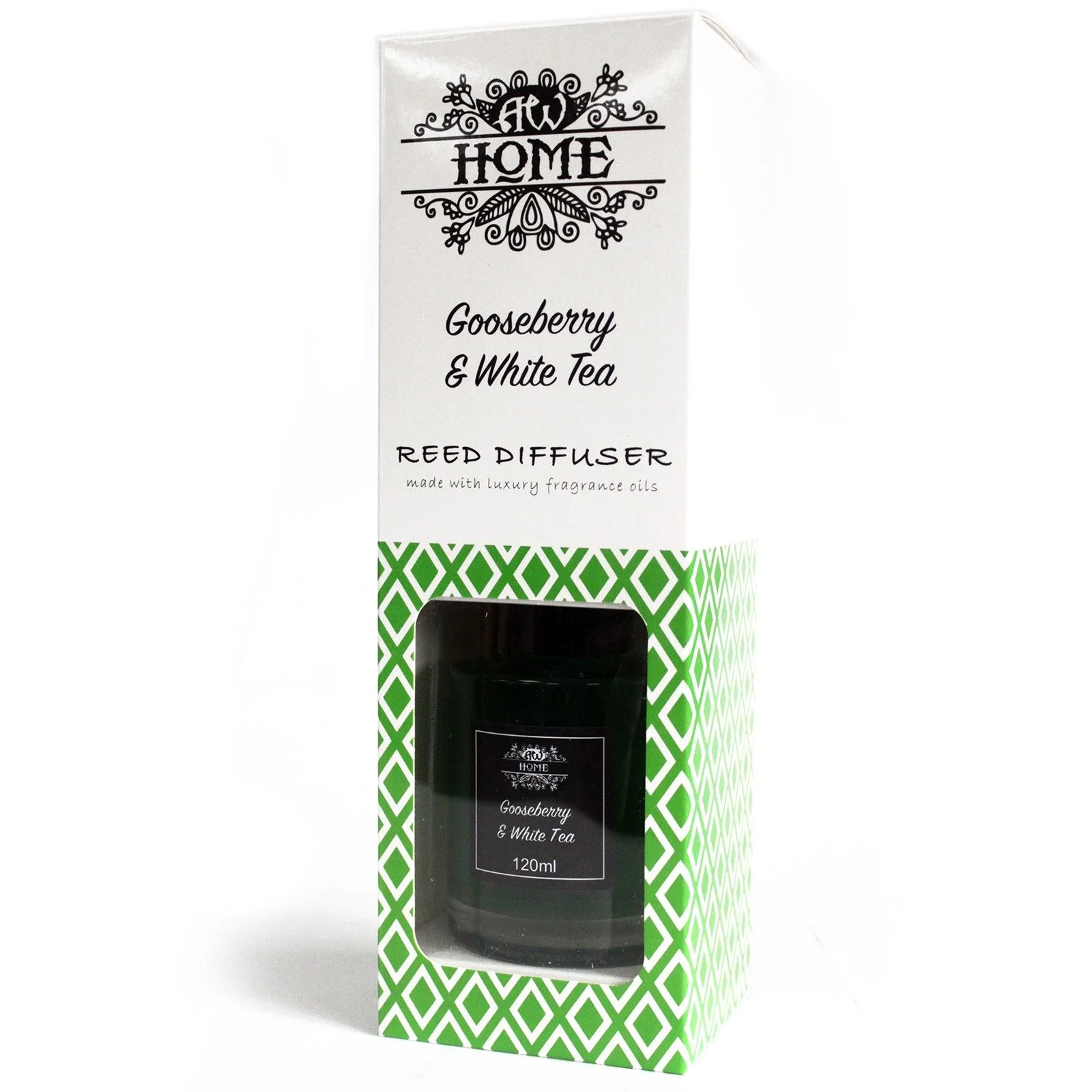 Difuzér s tyčinkami – egreš a biely čaj, 120 ml – fotka 4