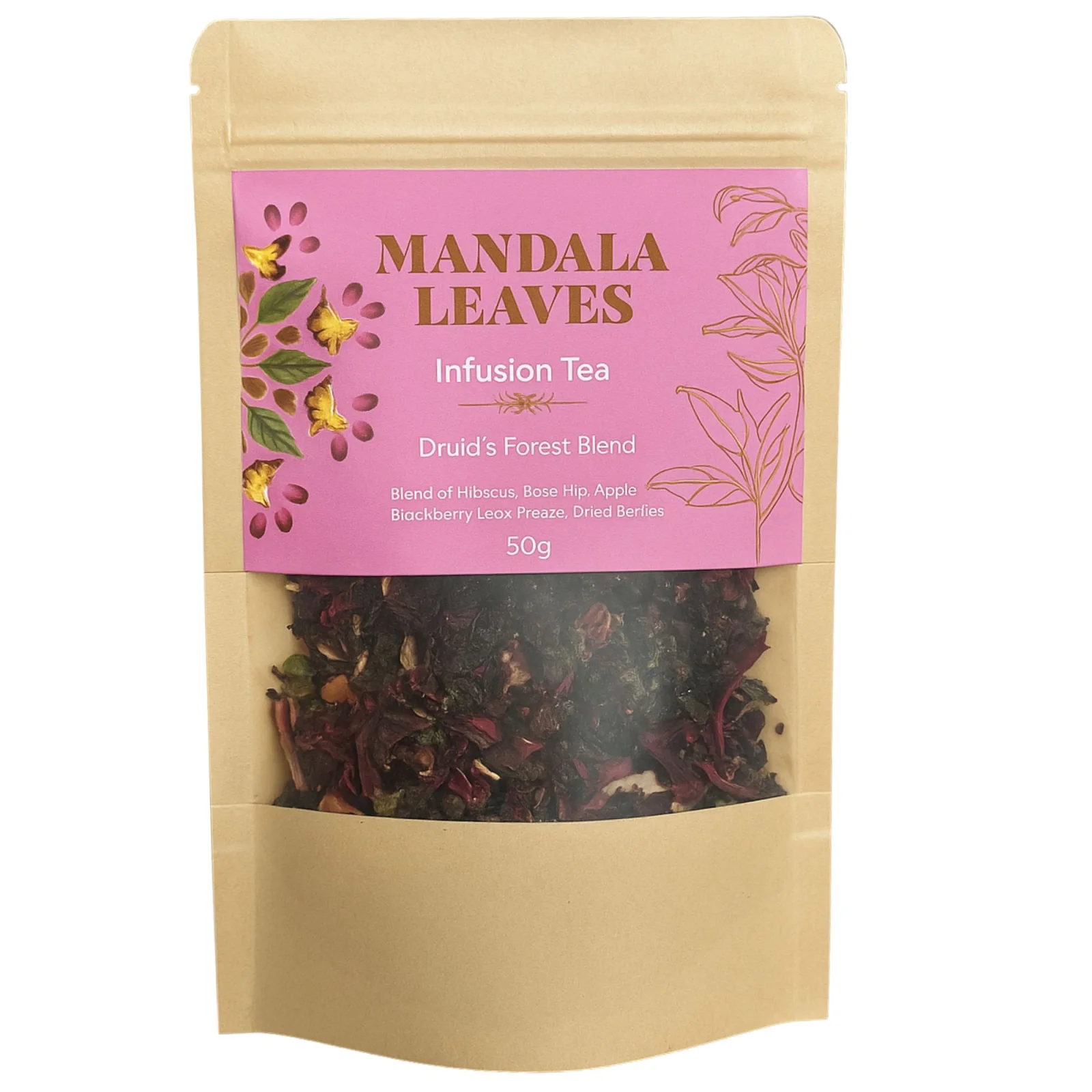 Ovocný čaj Druid's Forest Blend – lesné ovocie, 50 g, vrecko – fotka 6