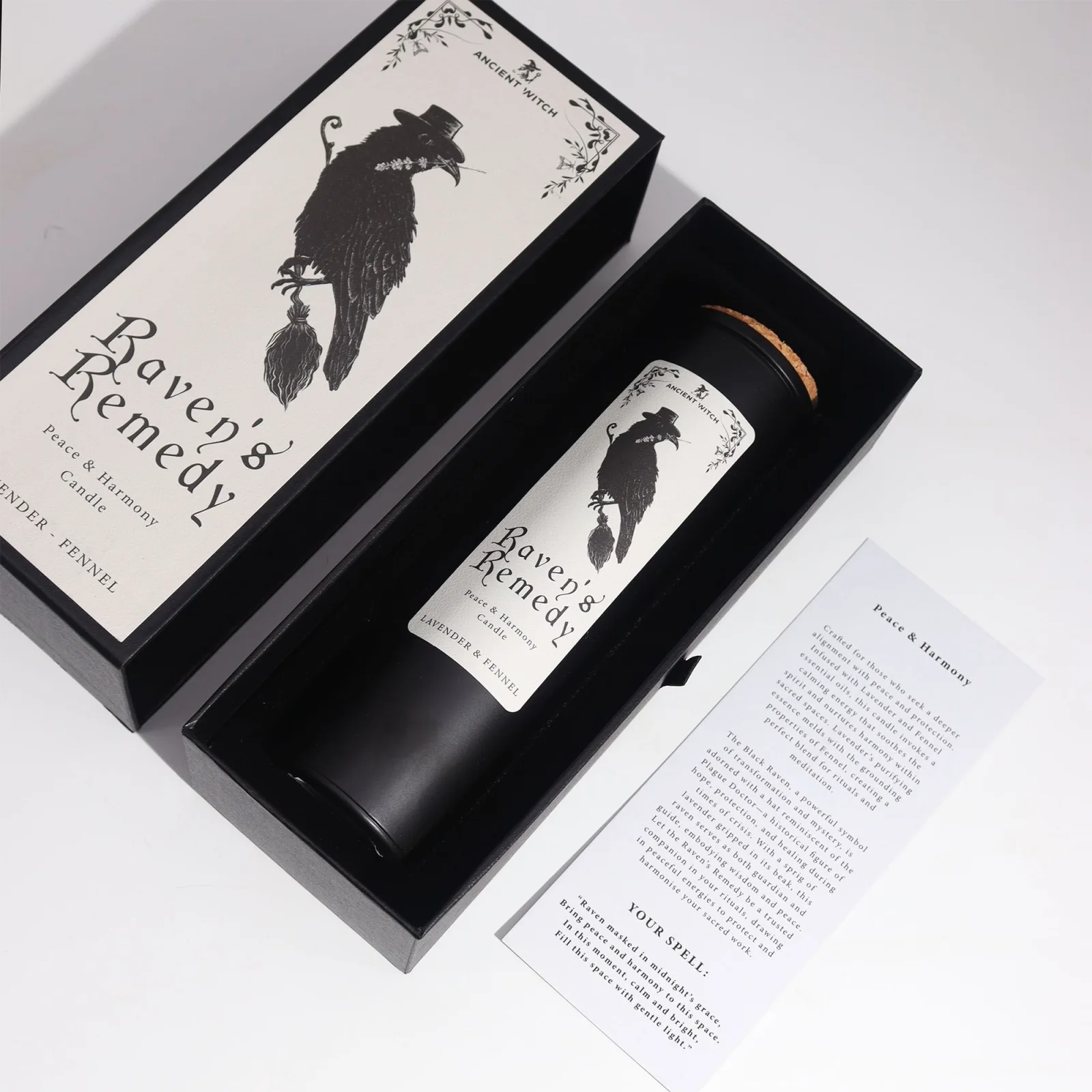 Sójová sviečka Ancient Witch Raven’s Remedy – levanduľa a fenikel – fotka 3