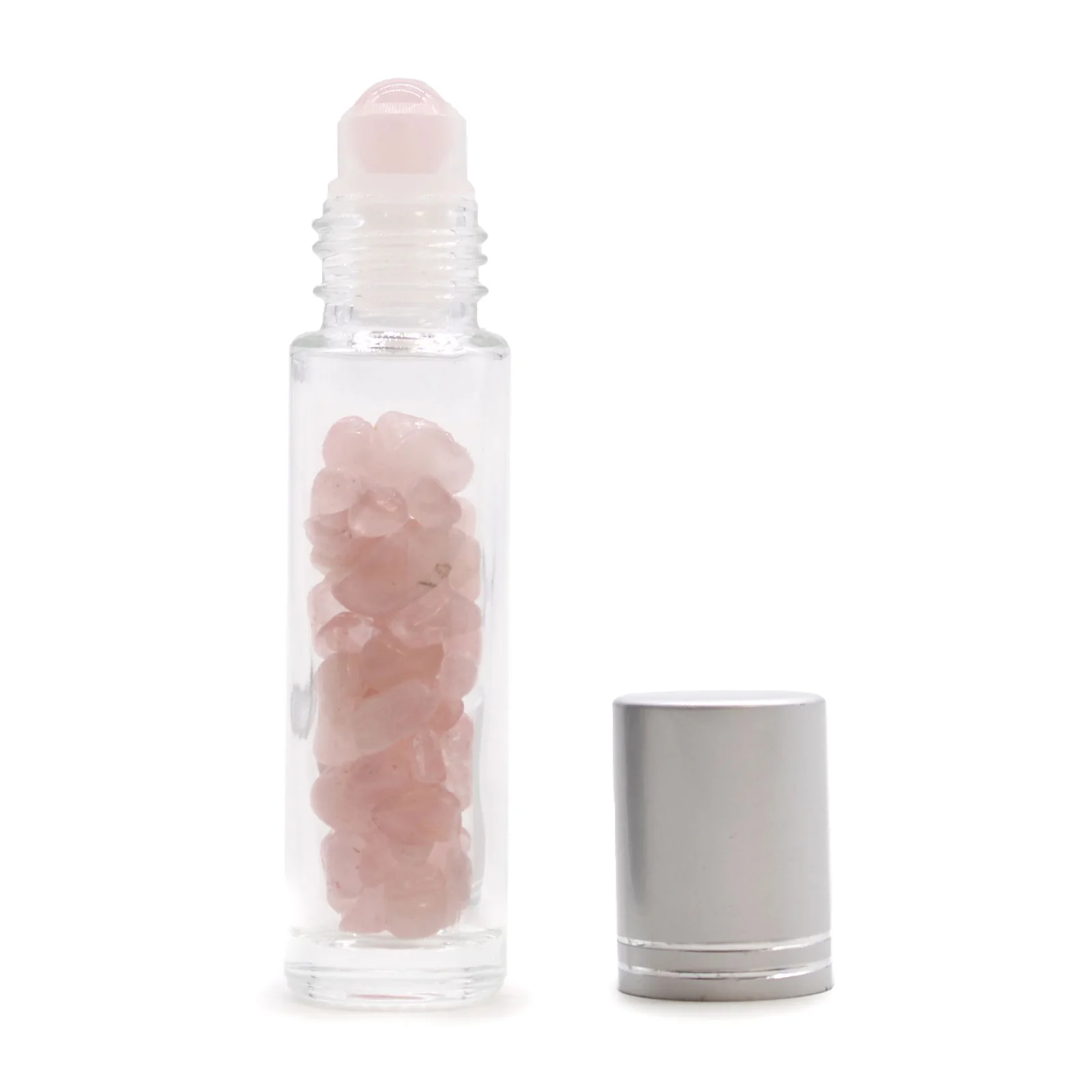 Roll-on fľaštička s ruženínom, 5 ml – strieborné viečko – fotka 1
