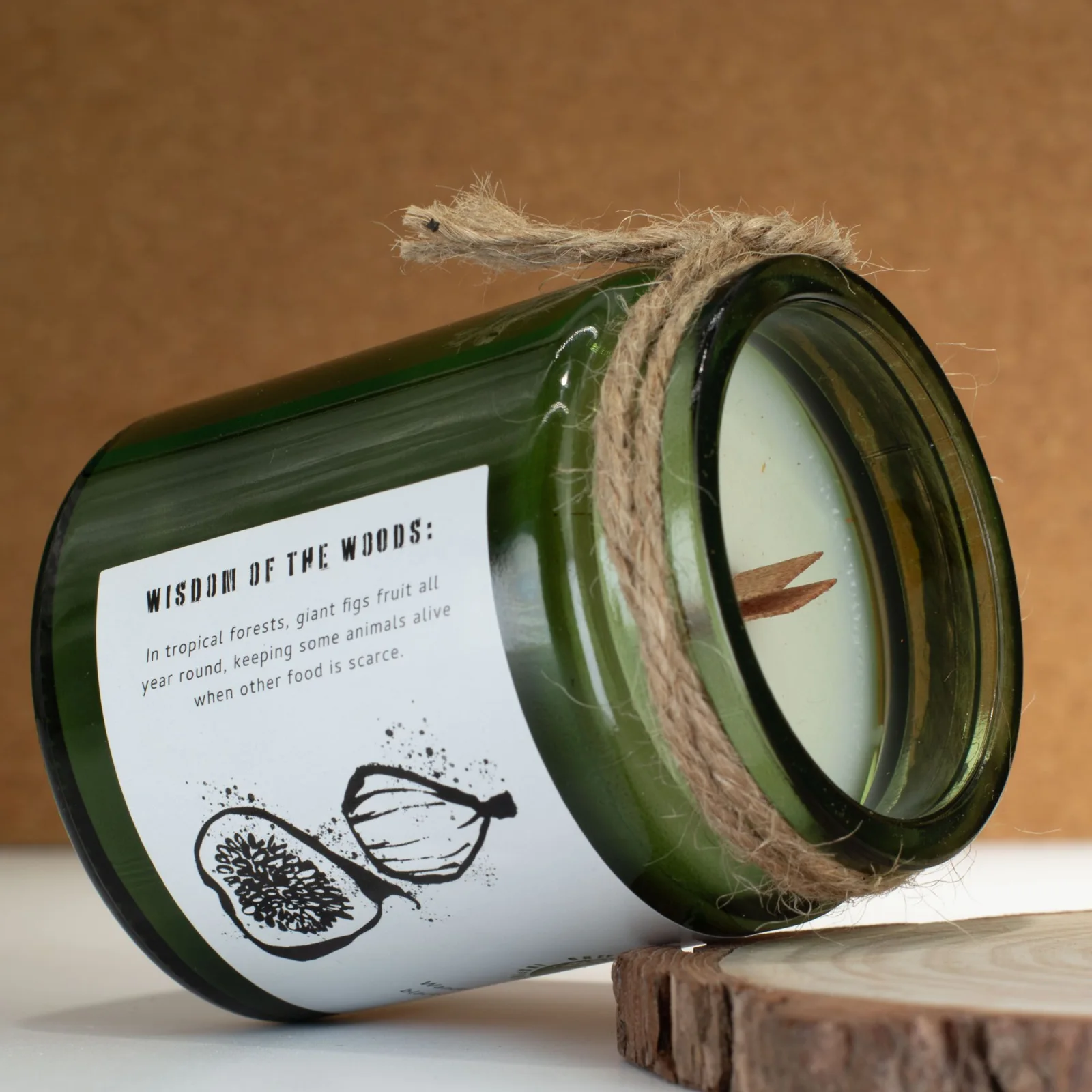 Sójová sviečka Greenman Crushed Fig & Cassis – figa a čierne ríbezle – fotka 3