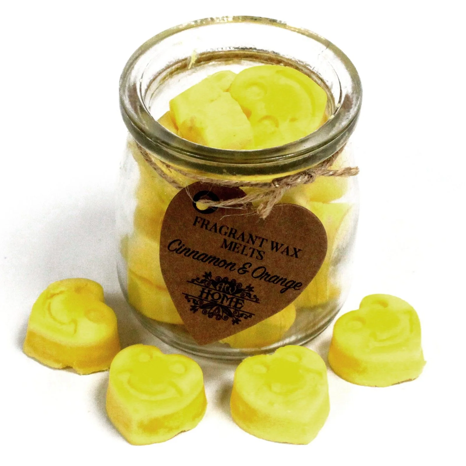 Vonný vosk do aromalampy Cinnamon & Orange – 16 sójových srdiečok – fotka 2