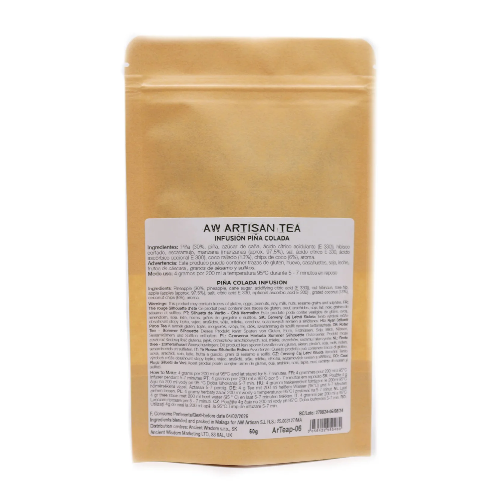 Ovocný čaj Hidden Islands – ananás a kokos, 50 g, vrecko – fotka 3