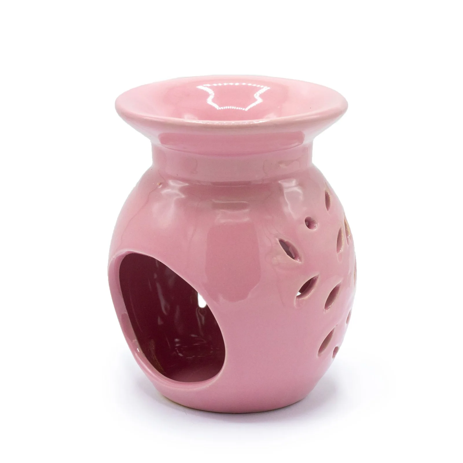 Keramická aromalampa s kvetinovým vzorom Rose – fotka 2
