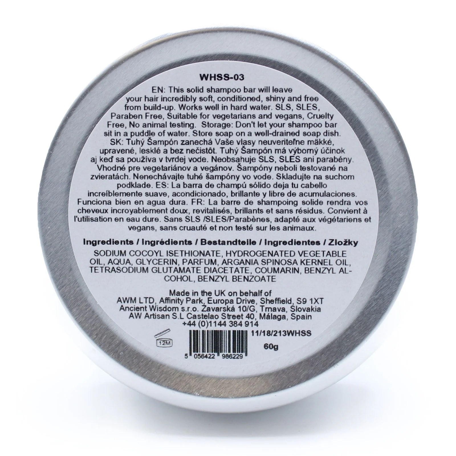 Tuhý šampón Wild Hare – Hairy Coconut, 60 g – fotka 3