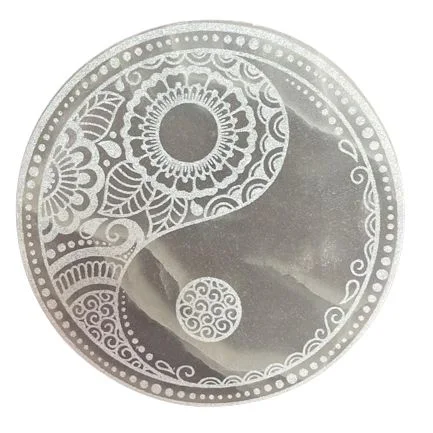 Veľká selenitová platňa 18 cm – Feng Shui – fotka 4