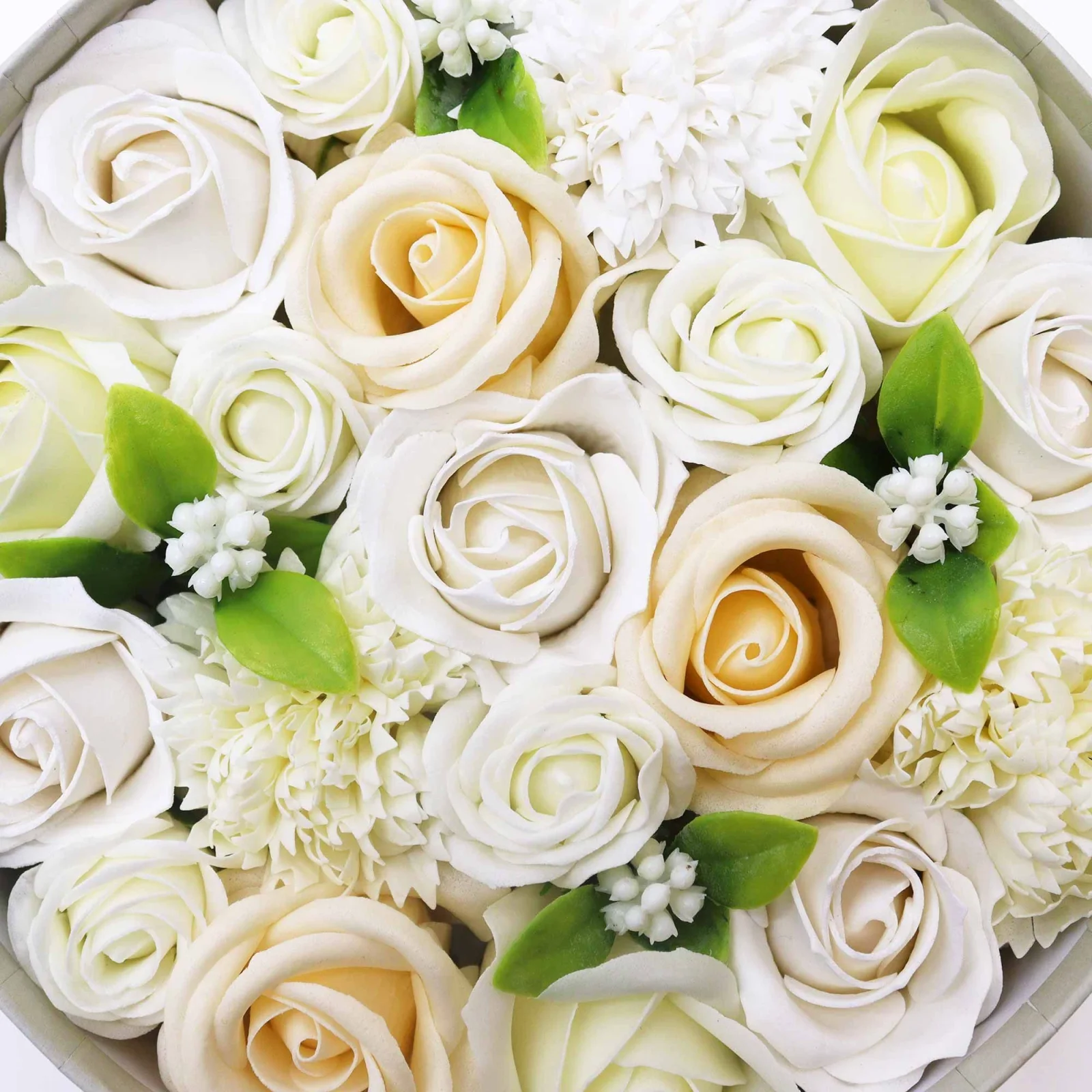 Okrúhly box s mydlovými ružami – Wedding Blessings – fotka 3