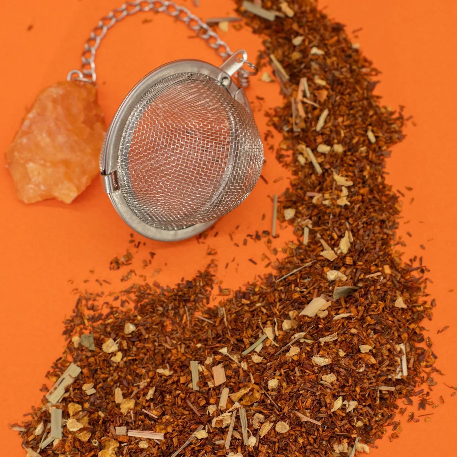 Bio rooibos Great Wall of China – pomaranč a zázvor, 50 g, plechovka – fotka 7