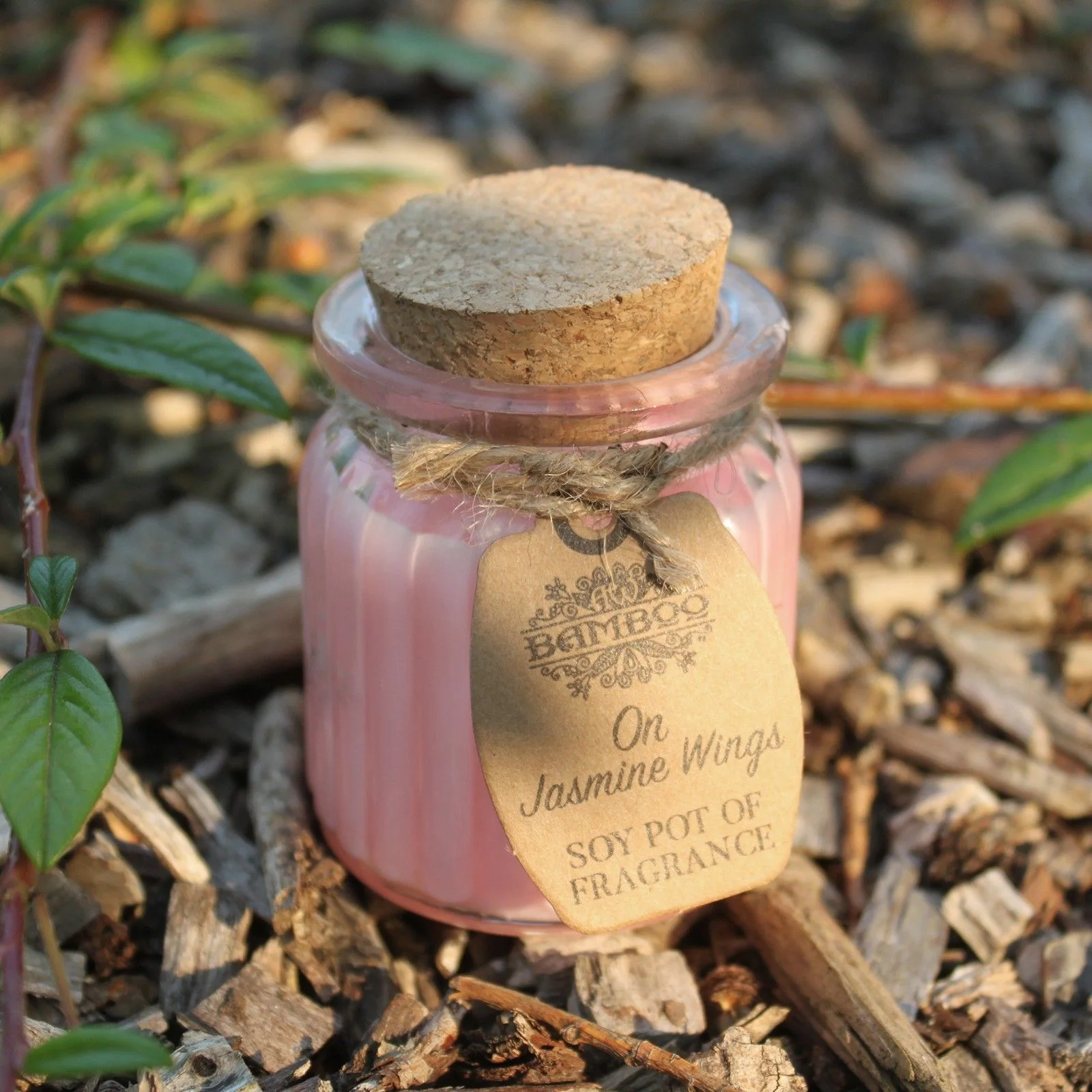 Vonná sójová sviečka v skle – On Jasmine Wings, 120 g – fotka 2