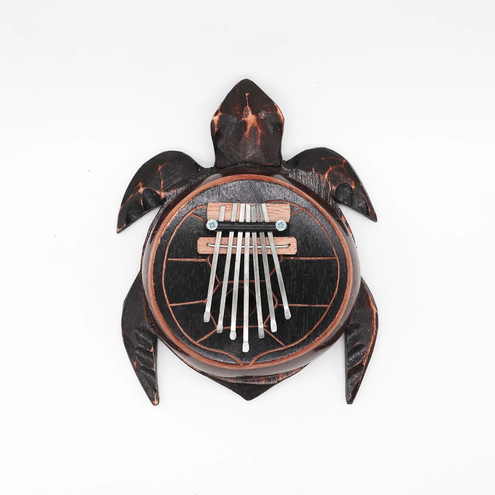 Kalimba z kokosu Antique Turtle – korytnačka – fotka 2
