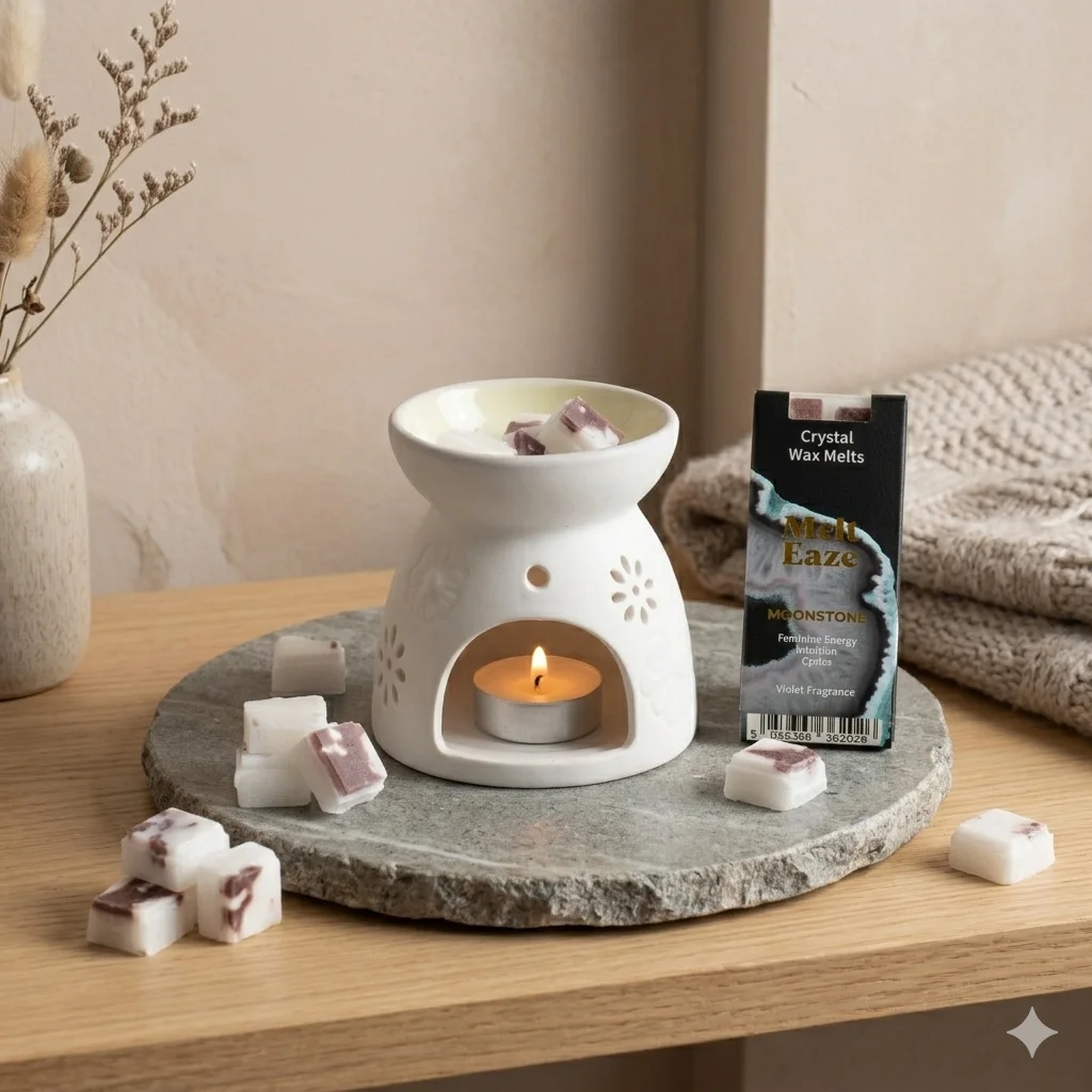 Vonný vosk MeltEaze Moonstone Glow – fialka, 50 g – fotka 1