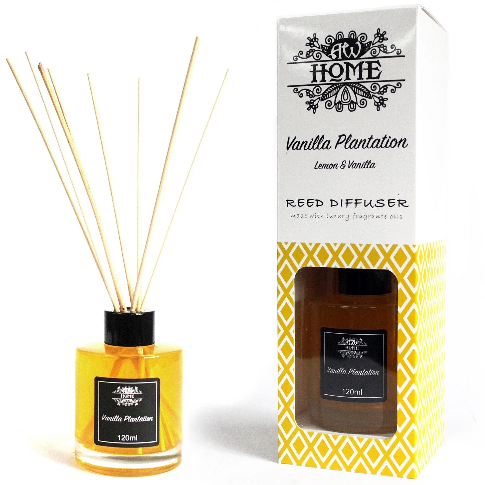 Difuzér s tyčinkami Vanilla Plantation – vanilka, 120 ml – fotka 2