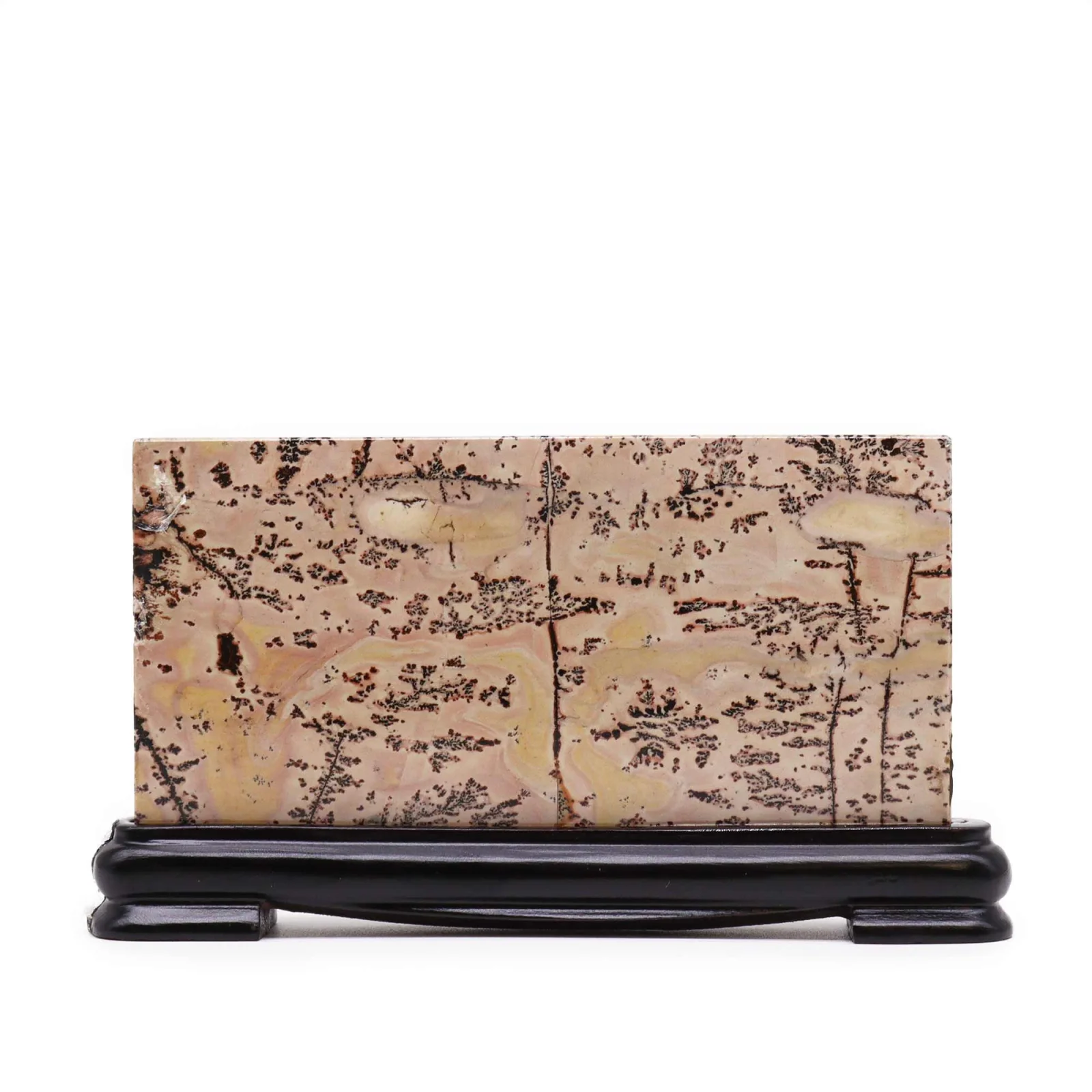 Obrazový kameň Guohua – krajinka, 14 × 8 cm – fotka 2