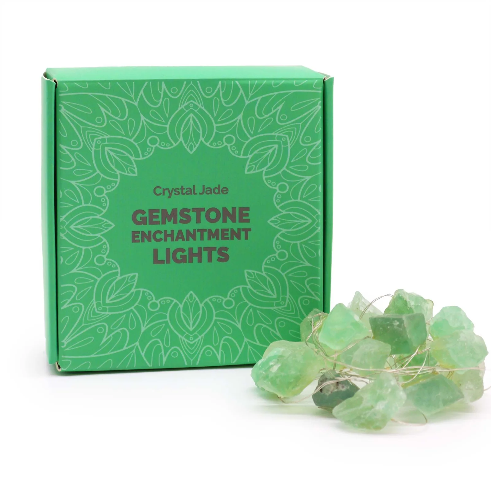 Svetelná reťaz s kameňmi – Crystal Jade, 227 cm – fotka 4