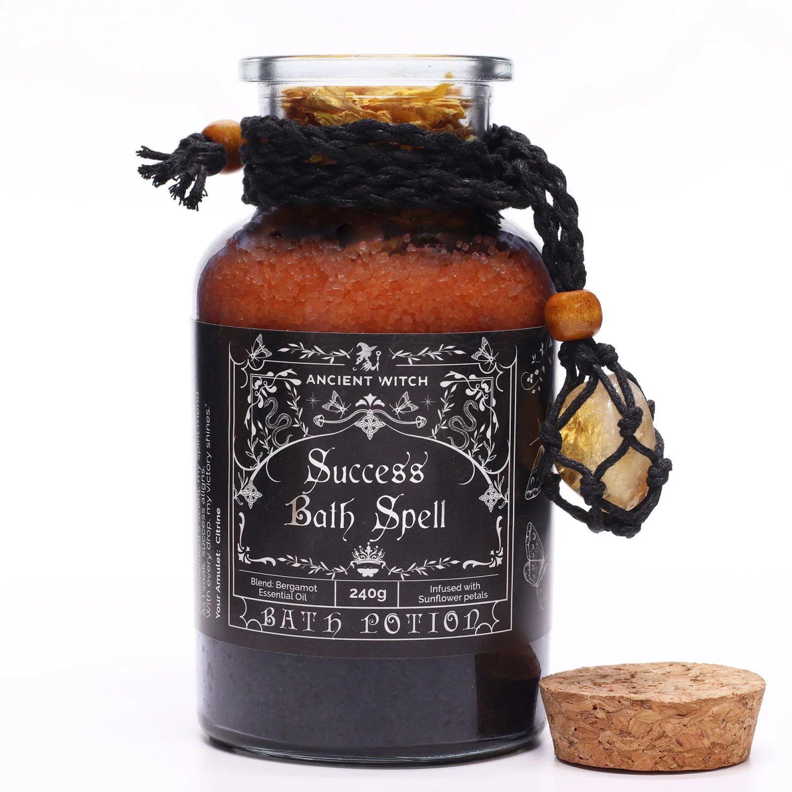 Soľ do kúpeľa Ancient Witch Success – amulet z citrínu – fotka 1