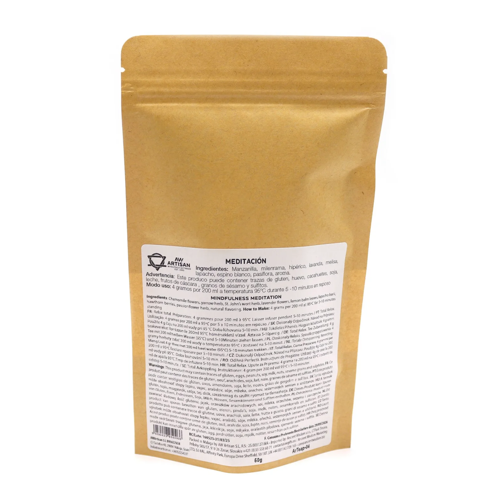 Bylinný čaj Mindfulness Meditation – harmanček a levanduľa, 50 g – fotka 5