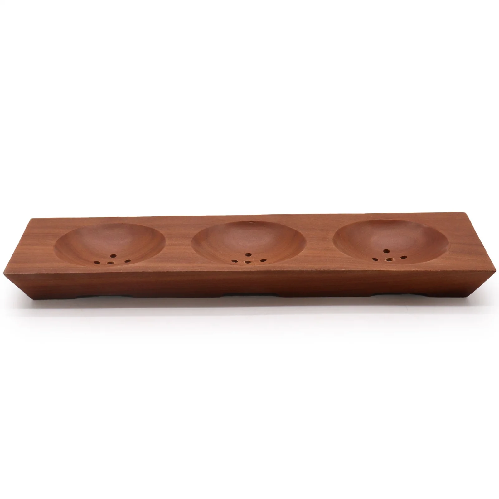 Drevená mydelnička Three Bay – naseberry, 27 cm – fotka 1