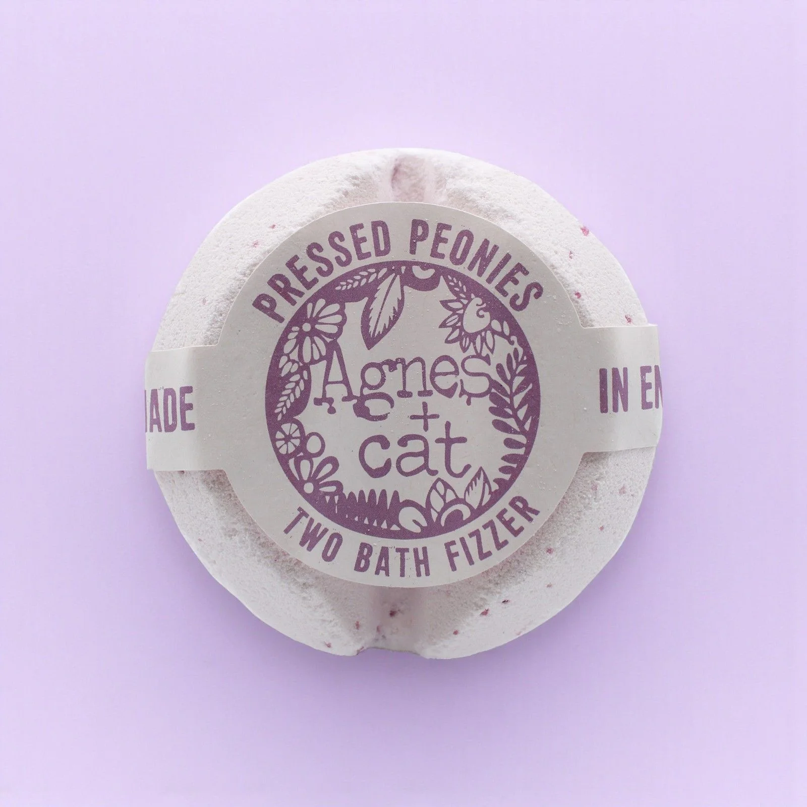 Bomba do kúpeľa Agnes + Cat Pressed Peonies – pivonky, 210 g – fotka 1