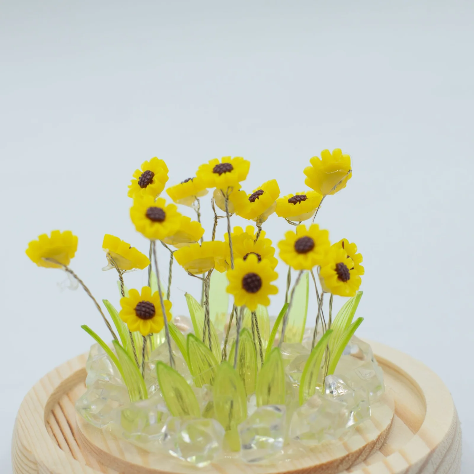 Floral Glow – LED kupola, 20 slnečníc, USB – fotka 4