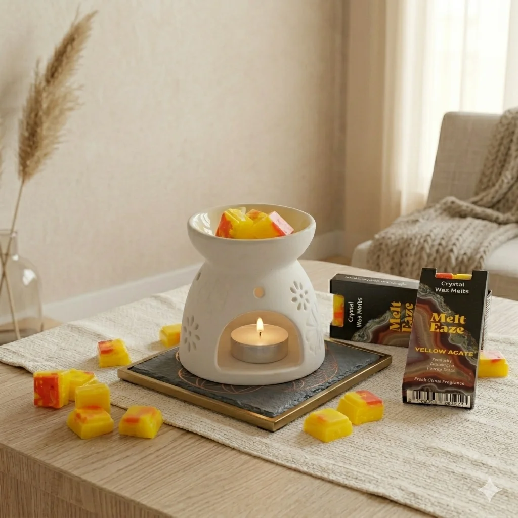 Vonný vosk MeltEaze Golden Glow – svieži citrus, 50 g – fotka 1