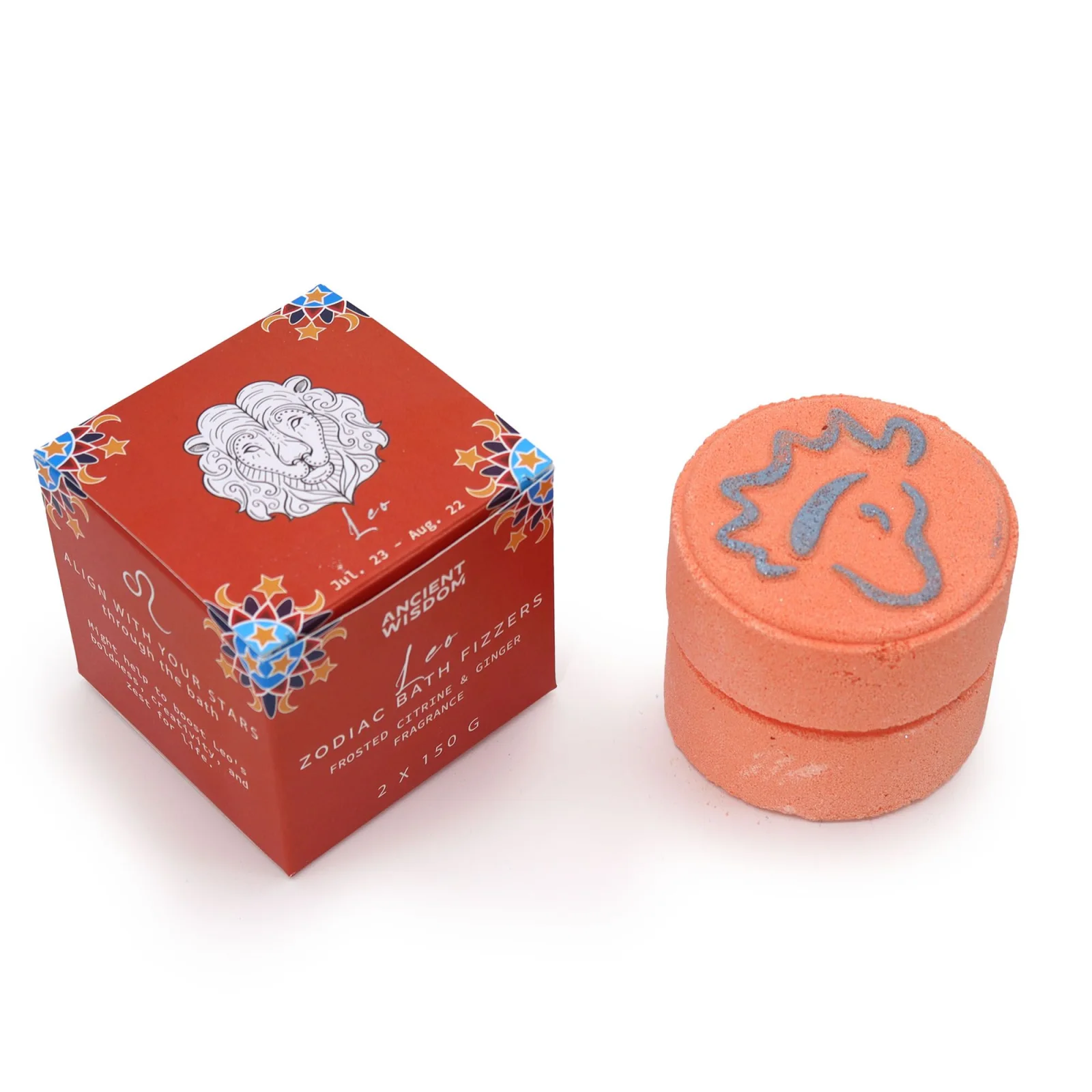 Bomby do kúpeľa Zodiac – Lev, 2 × 150 g – fotka 1