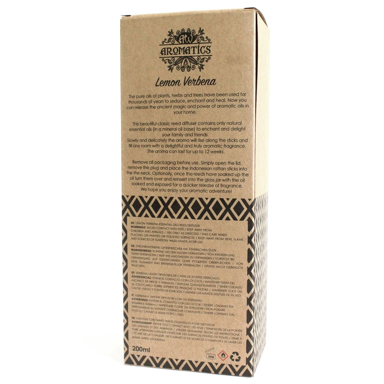Difuzér s tyčinkami – citrónová verbena, 200 ml – fotka 3