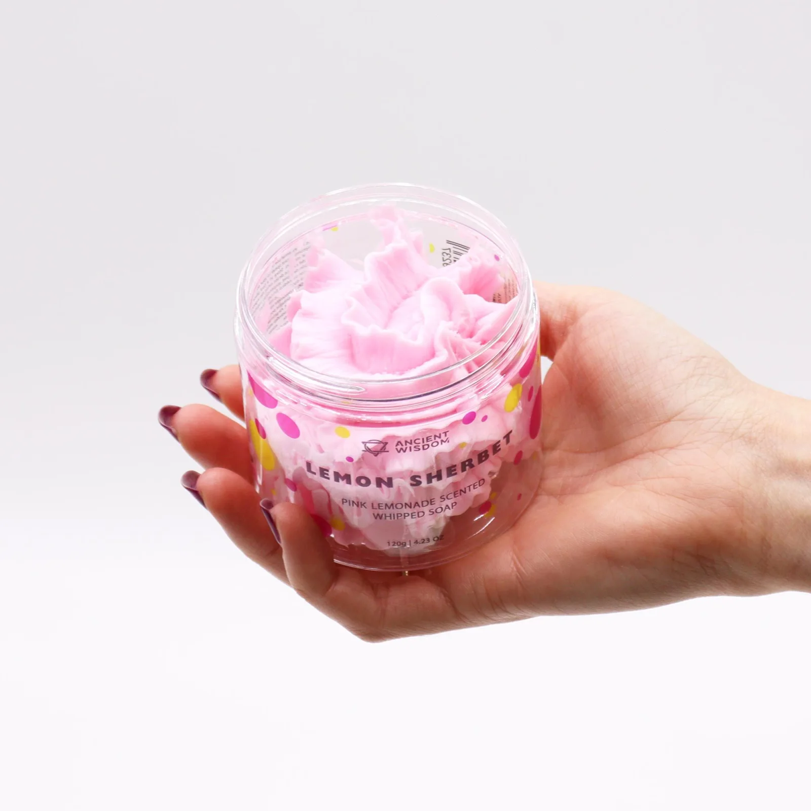 Šľahané mydlo Pink Lemonade – ružová limonáda – fotka 2