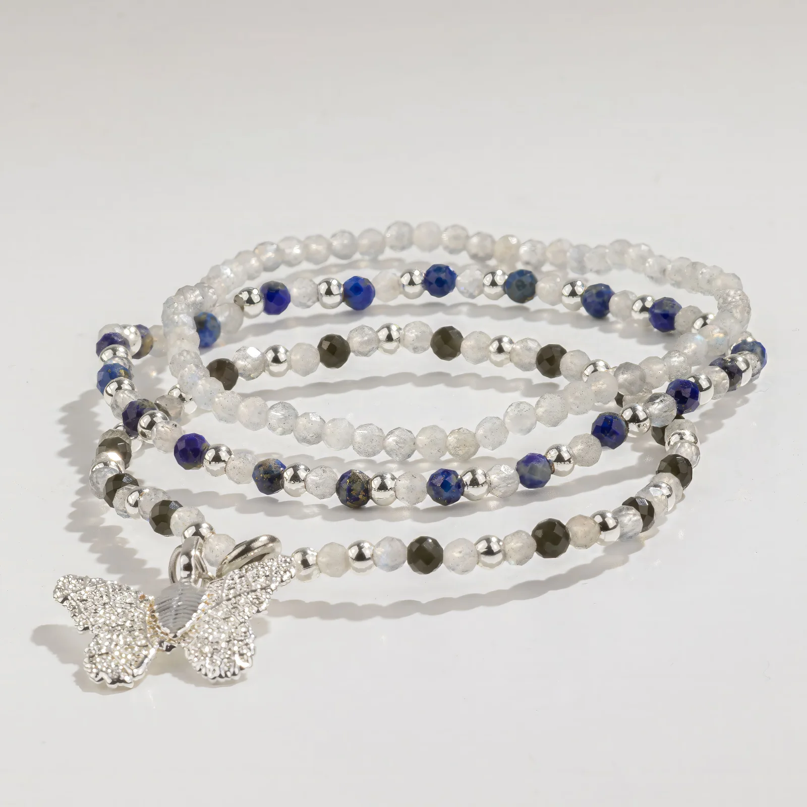 Sada náramkov Nymph Spirit Northern Lights – labradorit, lapis lazuli – fotka 2