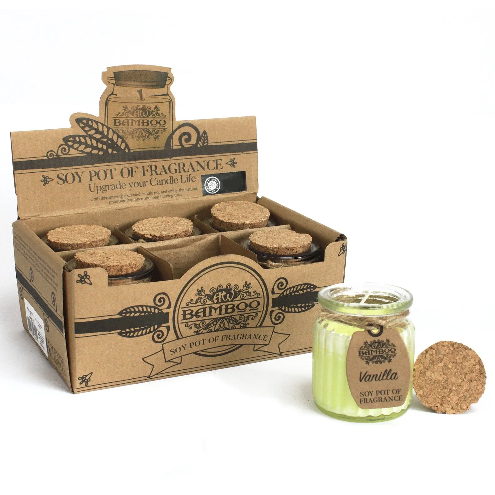 Vonná sójová sviečka v skle – Vanilla, 120 g – fotka 2