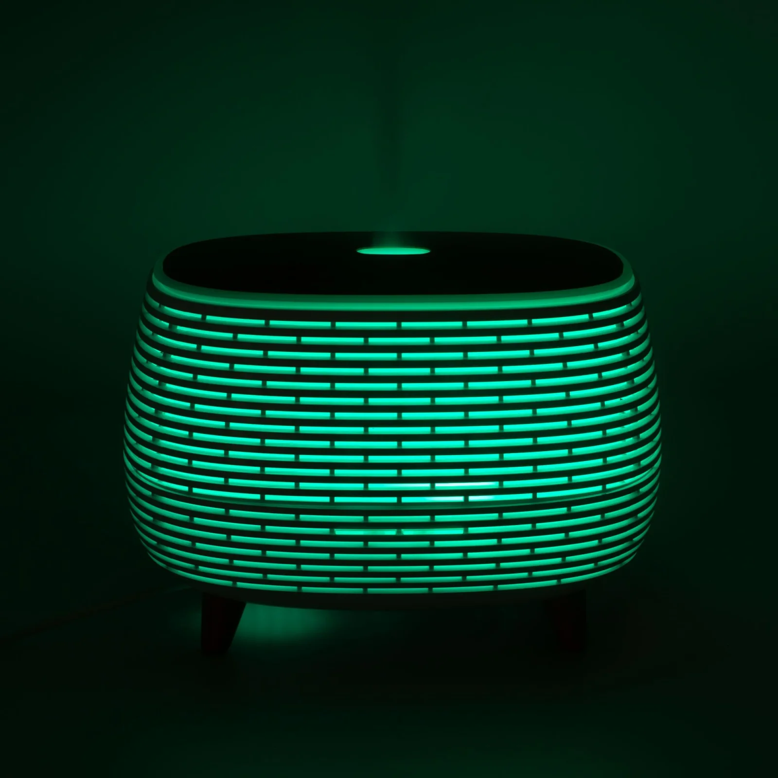 Rebrovaný ultrazvukový difuzér – 400 ml, LED, ovládač – fotka 9