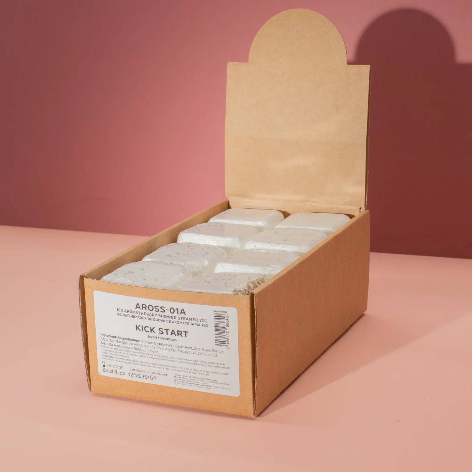 Sprchová tableta Kick Start – mäta a eukalyptus, 80 g – fotka 3
