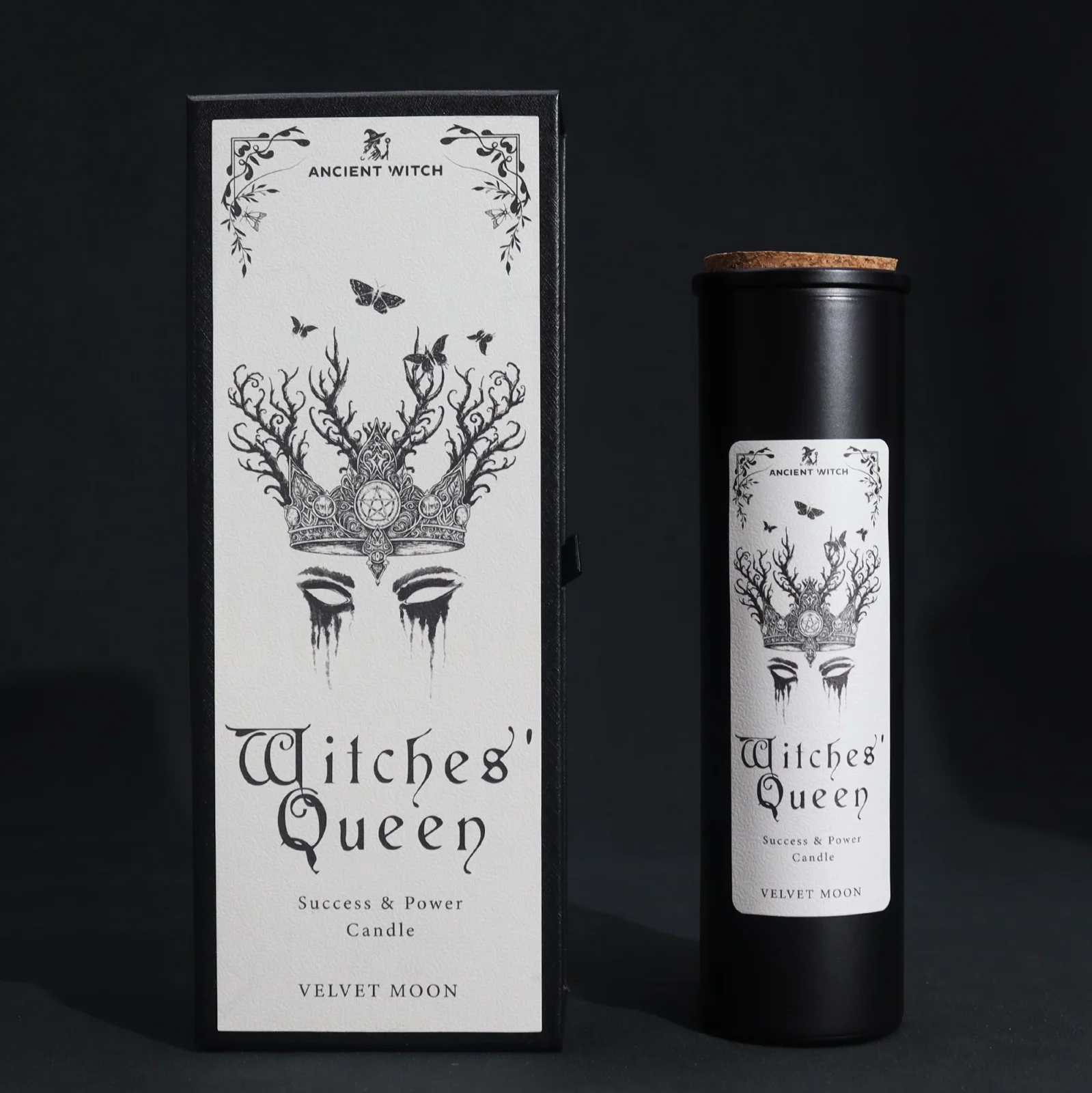 Sójová sviečka Ancient Witch Witches’ Queen – vôňa Velvet Moon – fotka 1