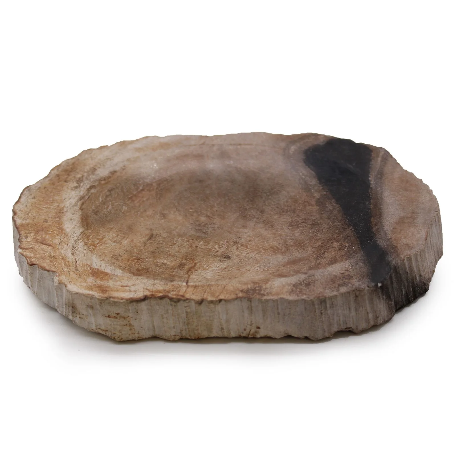 Mydelnička zo skameneného dreva – čierna, 14,5 × 10 cm – fotka 3