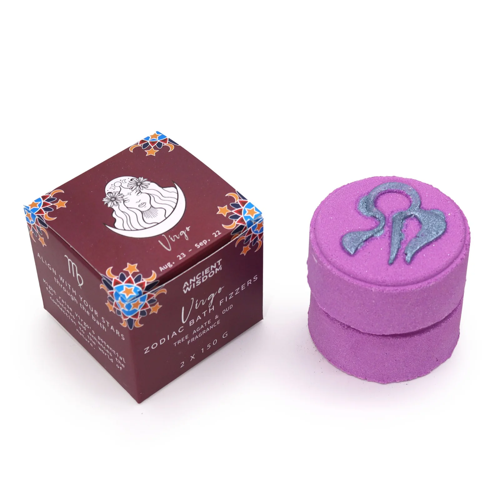Bomby do kúpeľa Zodiac – Panna, 2 × 150 g – fotka 1